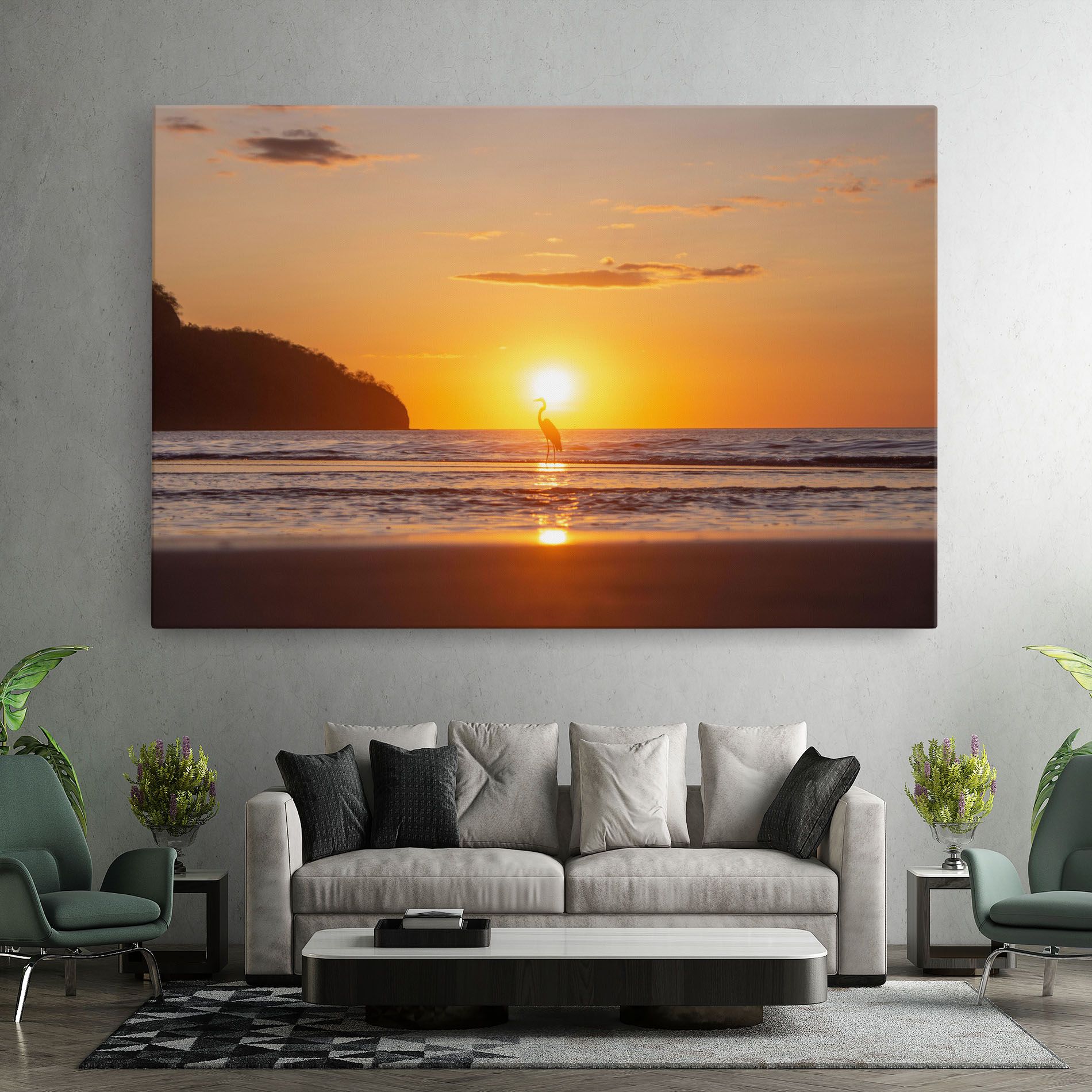 Sunset Bird Silhouette mockup 7