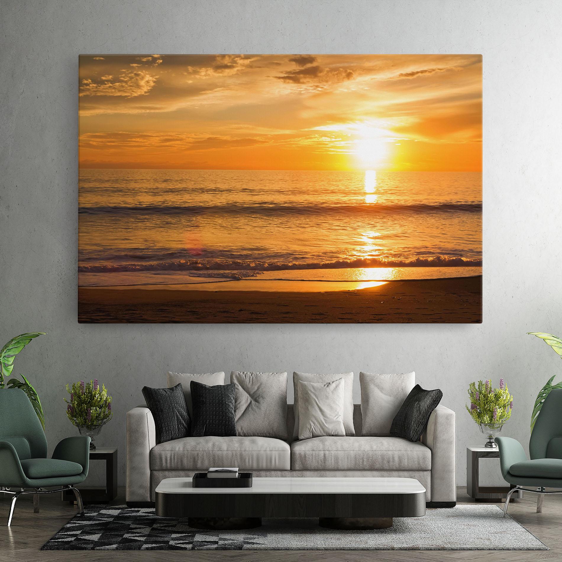 Tablou Canvas Sunset Ocean Coast mockup 7