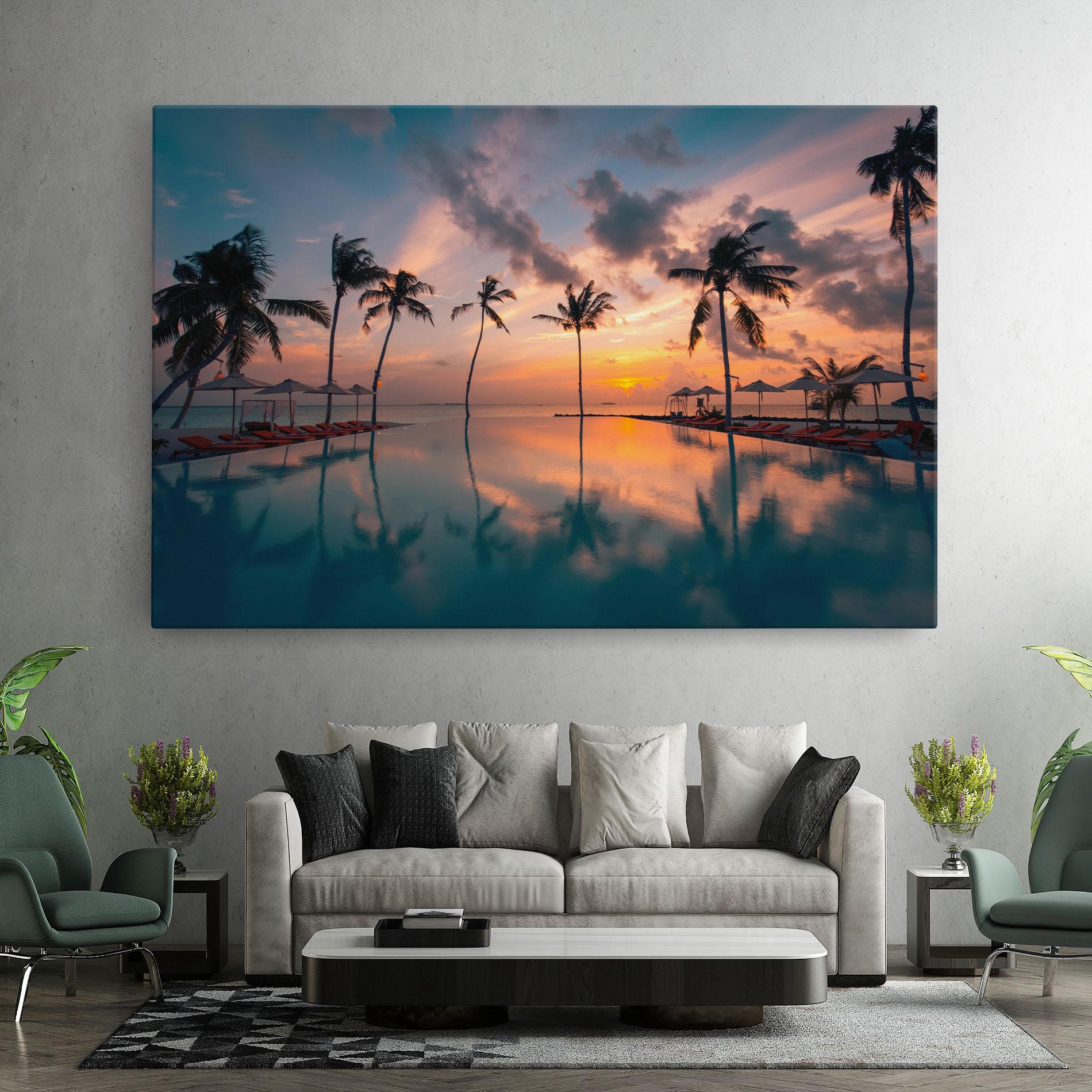 Tablou Canvas Tropical Beach mockup 7