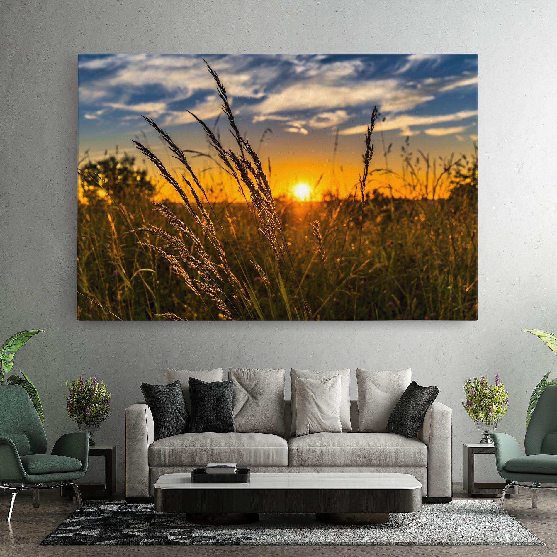 Tablou Canvas Wheat Sunset mockup 7