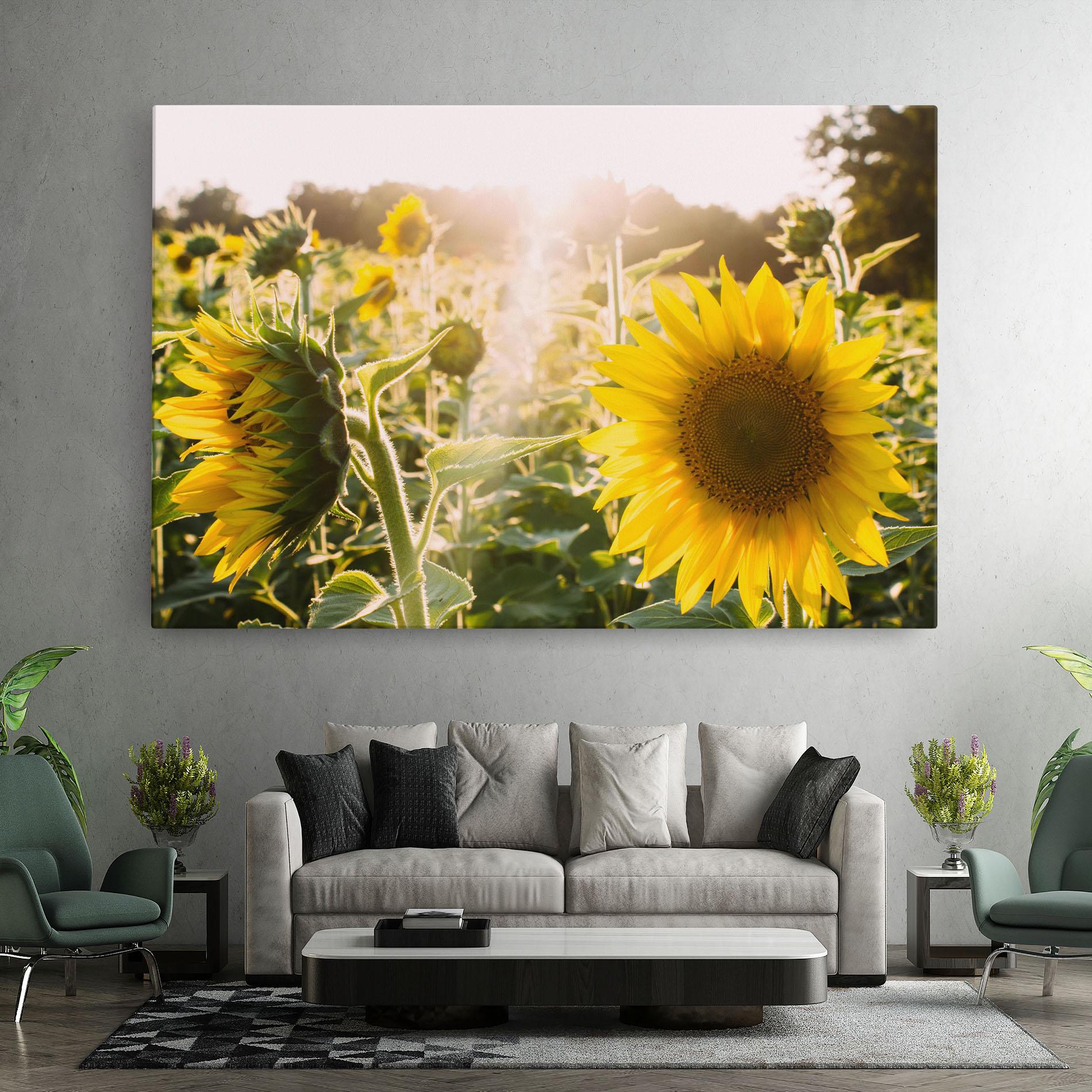 Tablou Canvas Yellow Sun Flower mockup 7