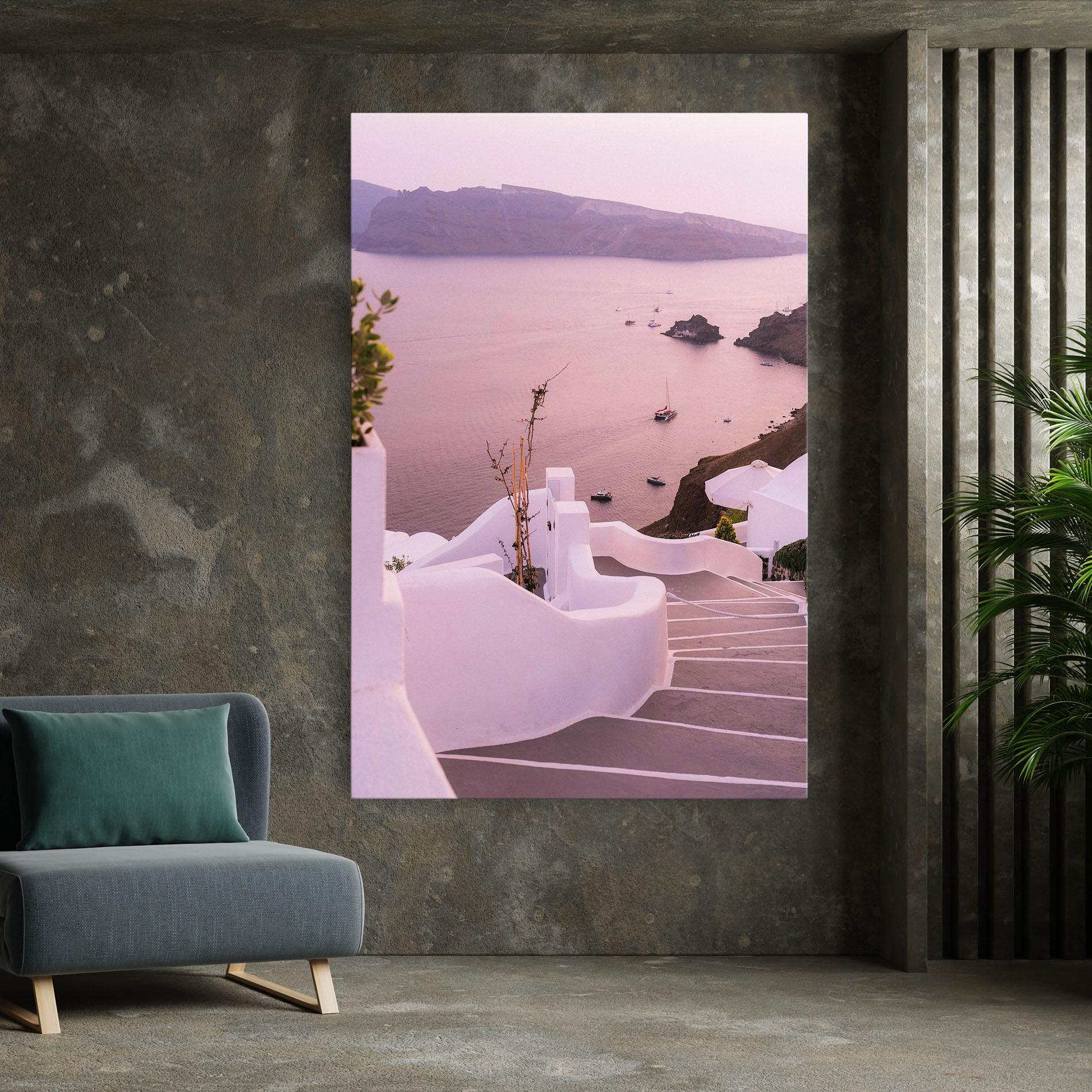 Tablou Canvas Grece Strairs mockup 7