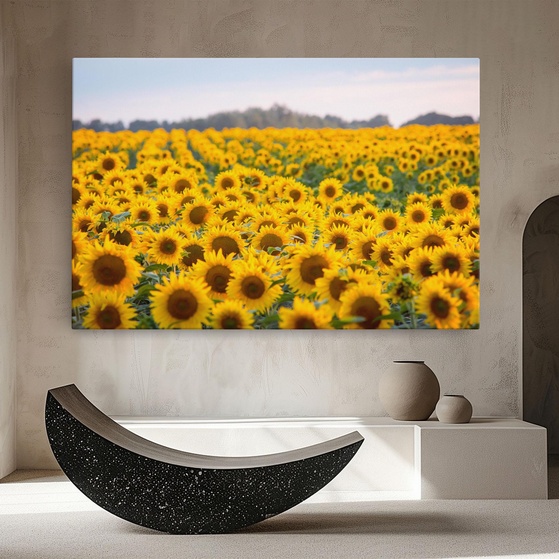 Tablou Canvas Blooming Sunflowers mockup 8
