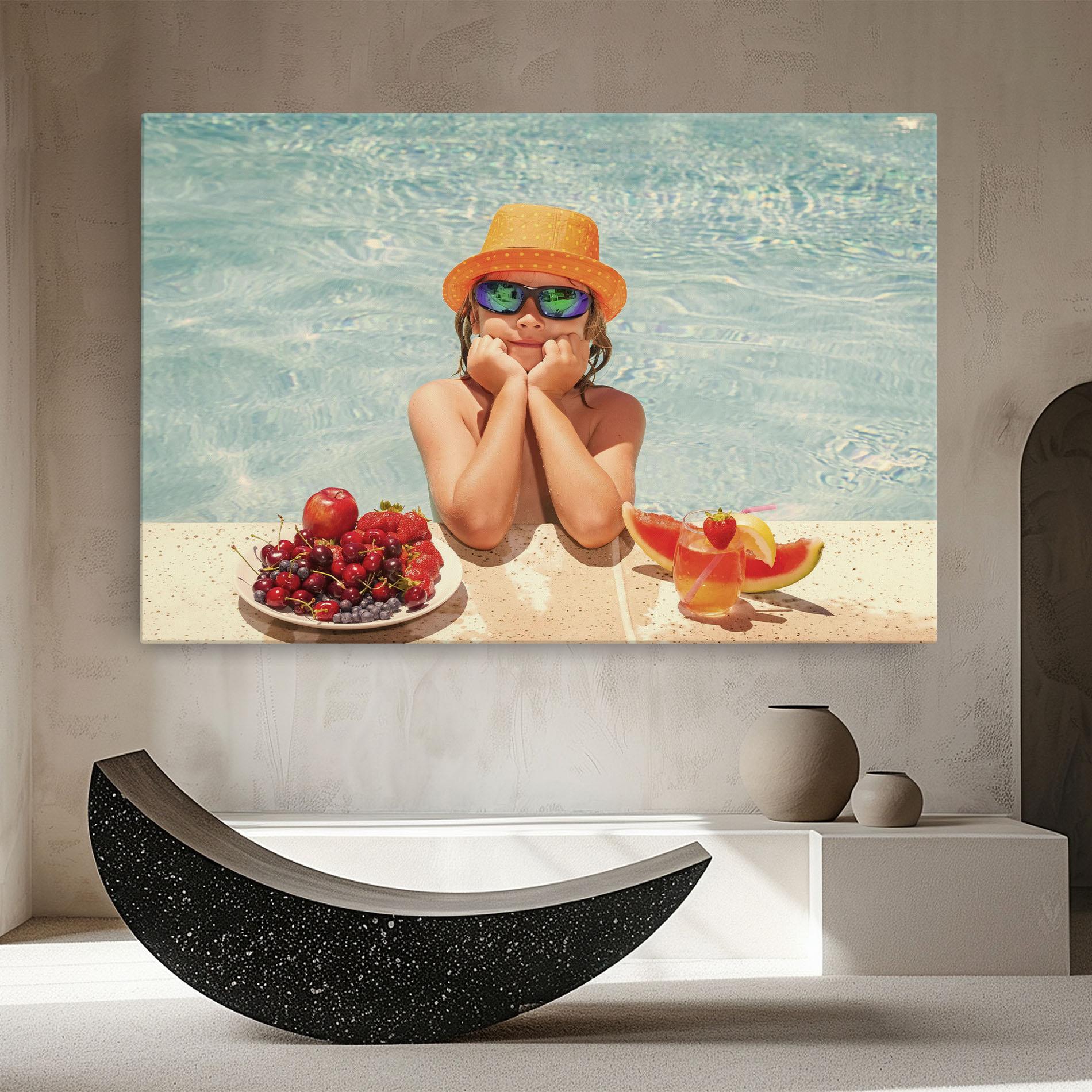 Tablou Canvas Child Swimming mockup 8