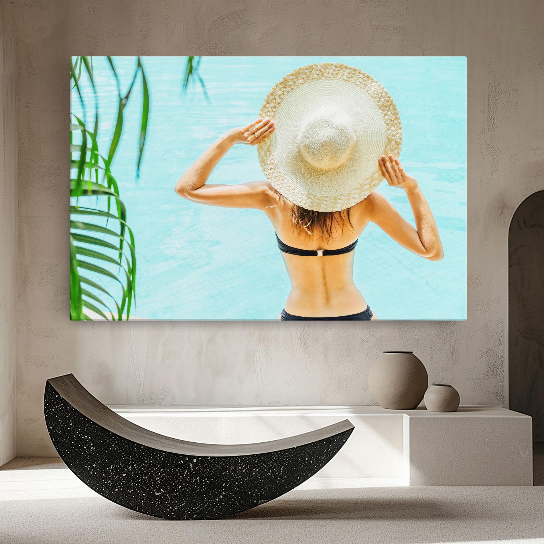 Tablou Canvas Enjoying Swimming Pool mockup 8