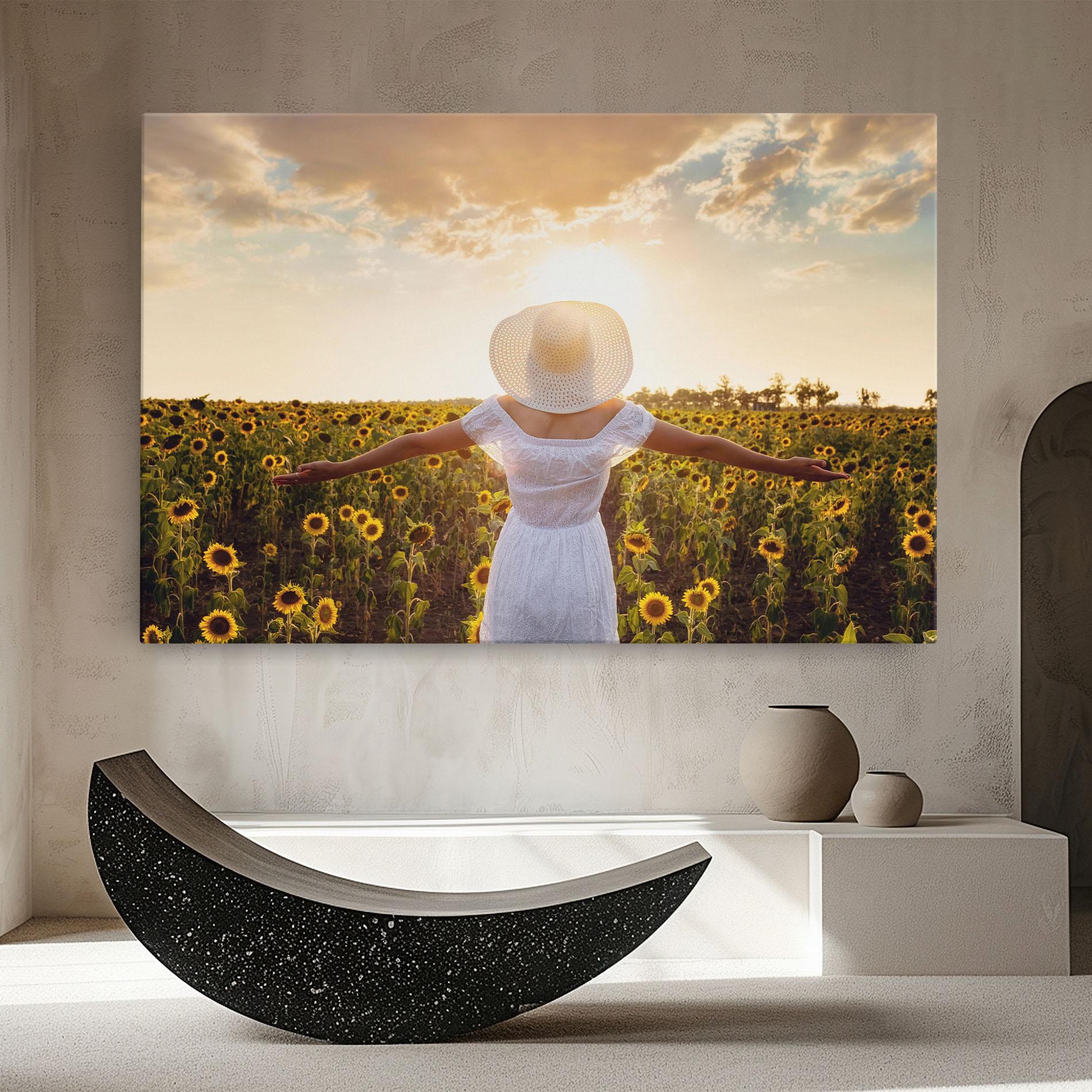 Tablou Canvas Girl In Nature mockup 8