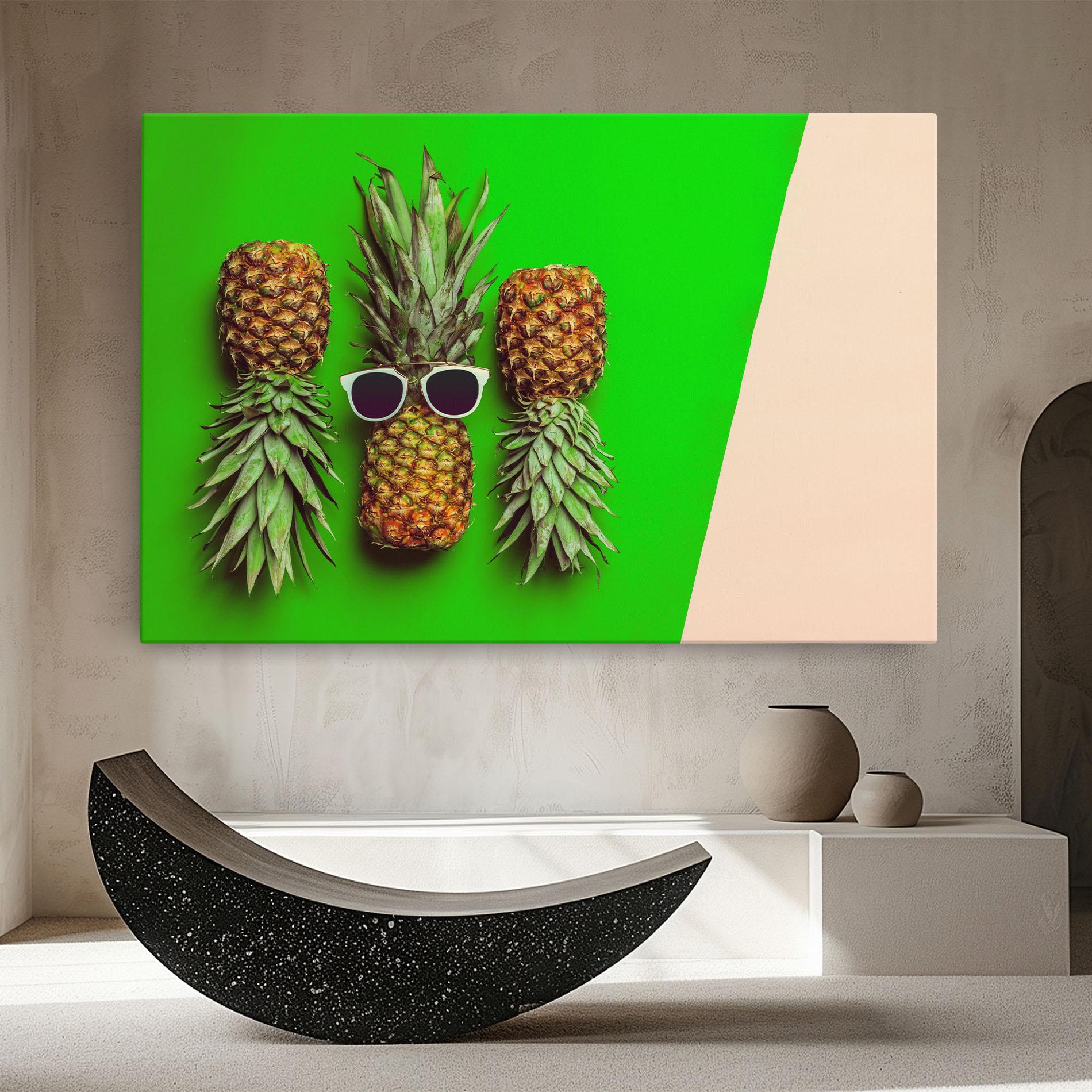 Tablou Canvas Green Pineapple mockup 8