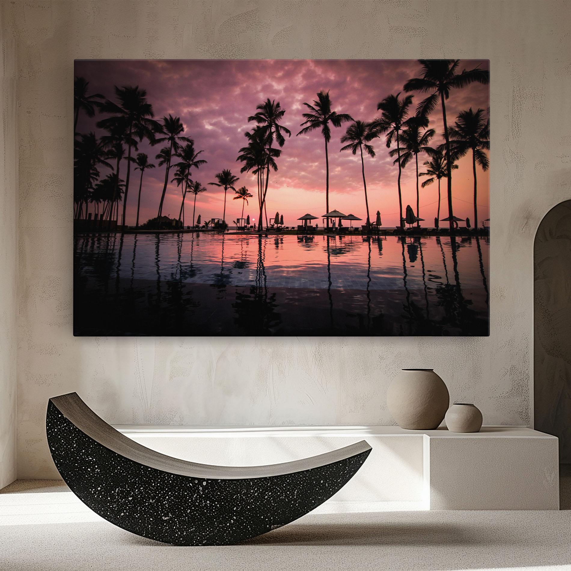 Tablou Canvas Purple Sunset mockup 8