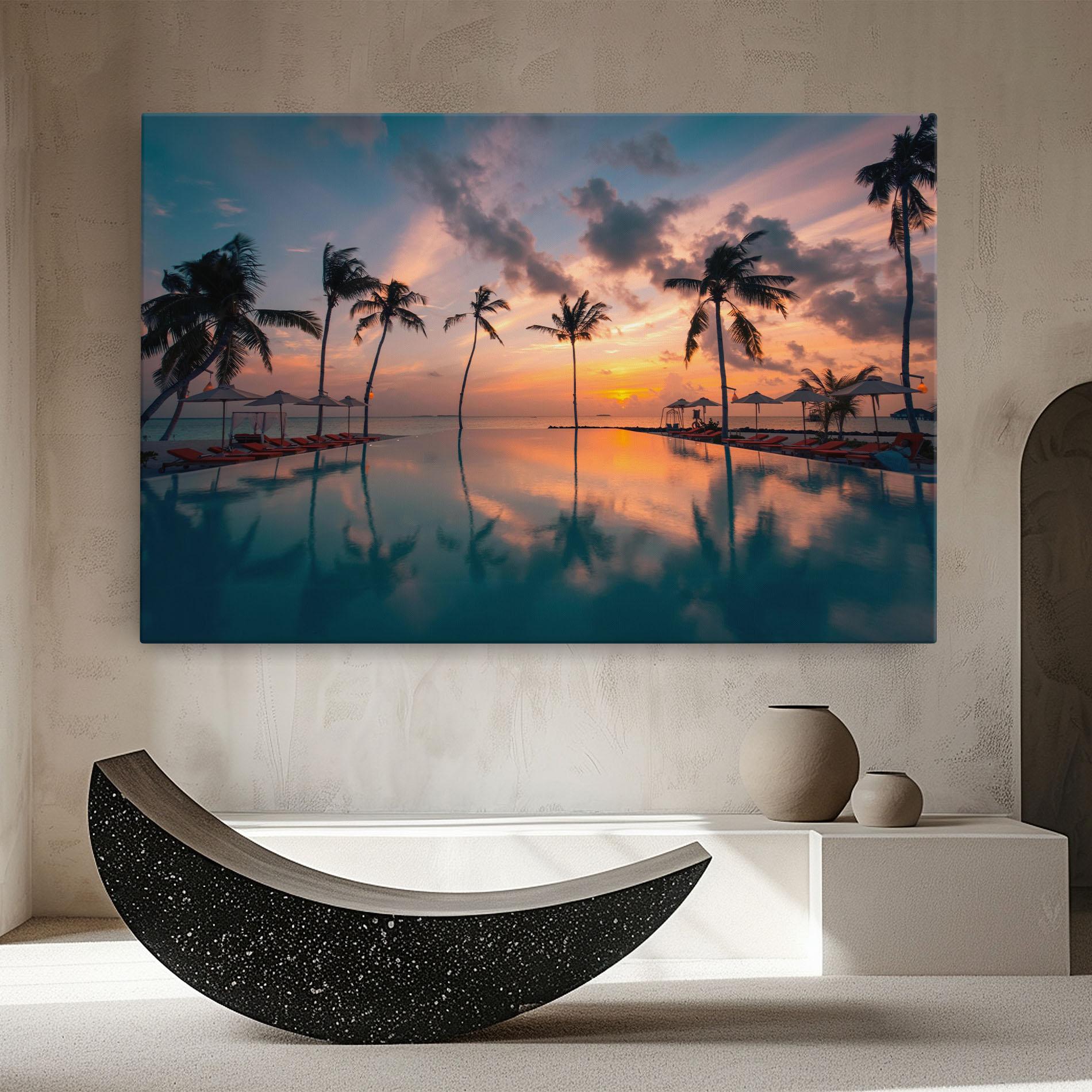 Tablou Canvas Tropical Beach mockup 8