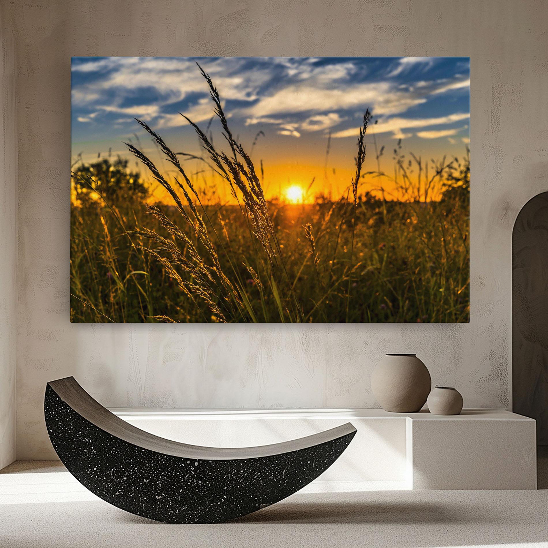 Tablou Canvas Wheat Sunset mockup 8