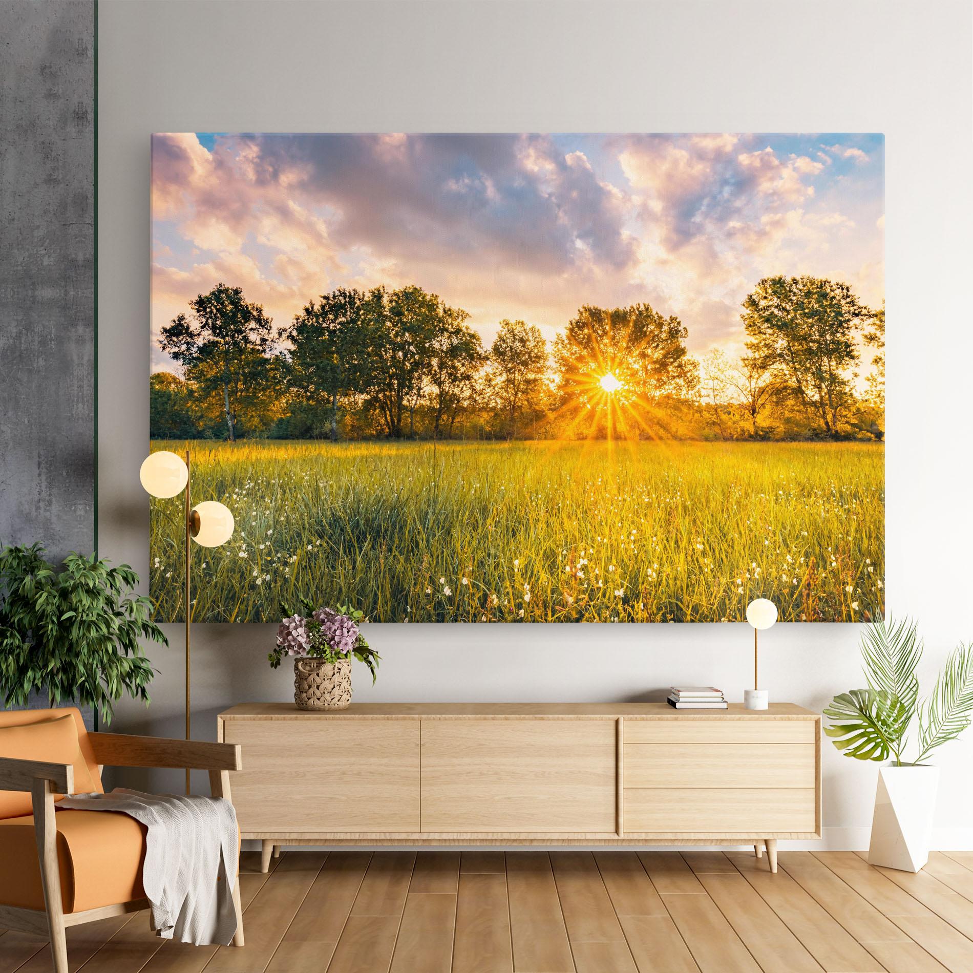 Tablou Canvas Blossoming Meadow mockup 9
