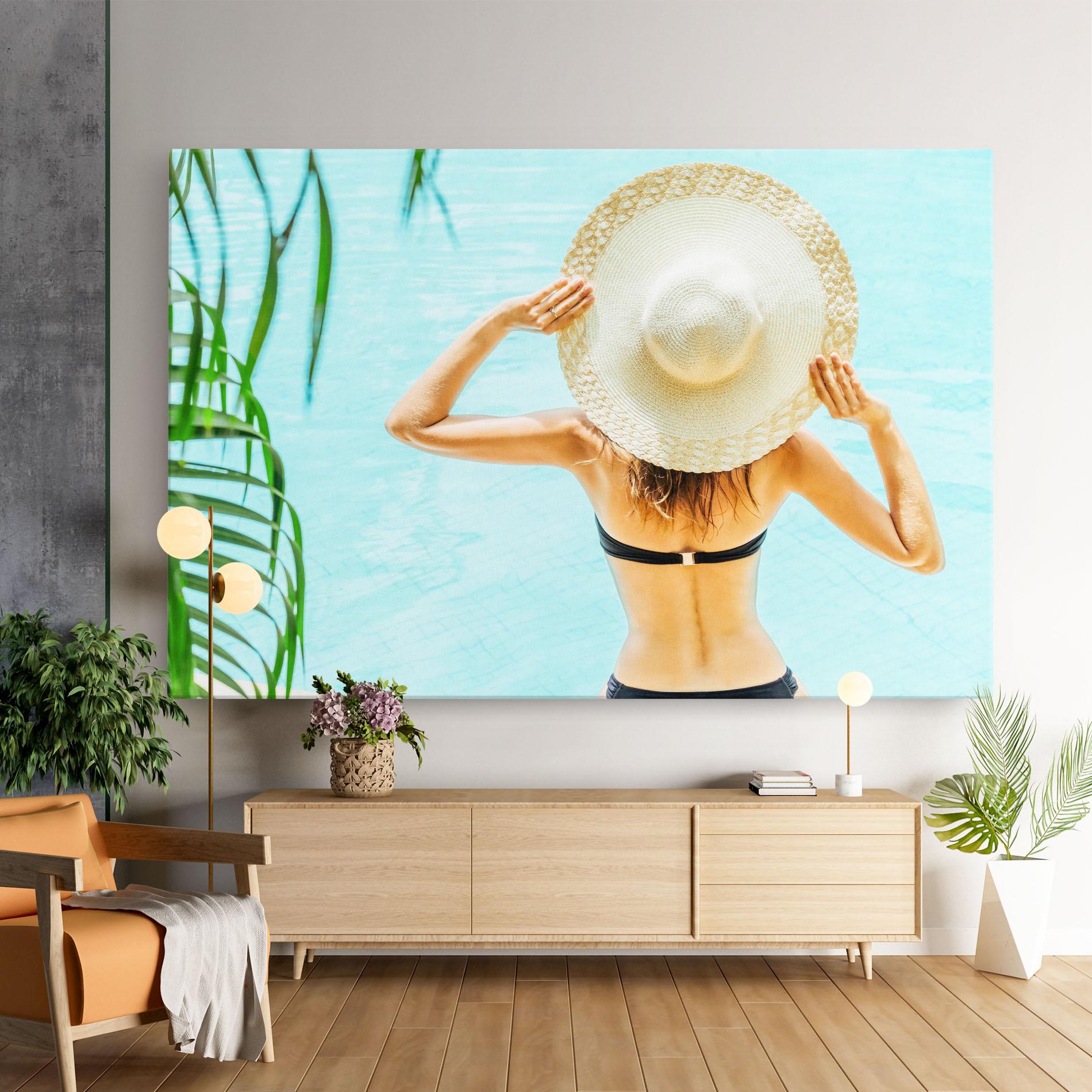 Tablou Canvas Enjoying Swimming Pool mockup 9