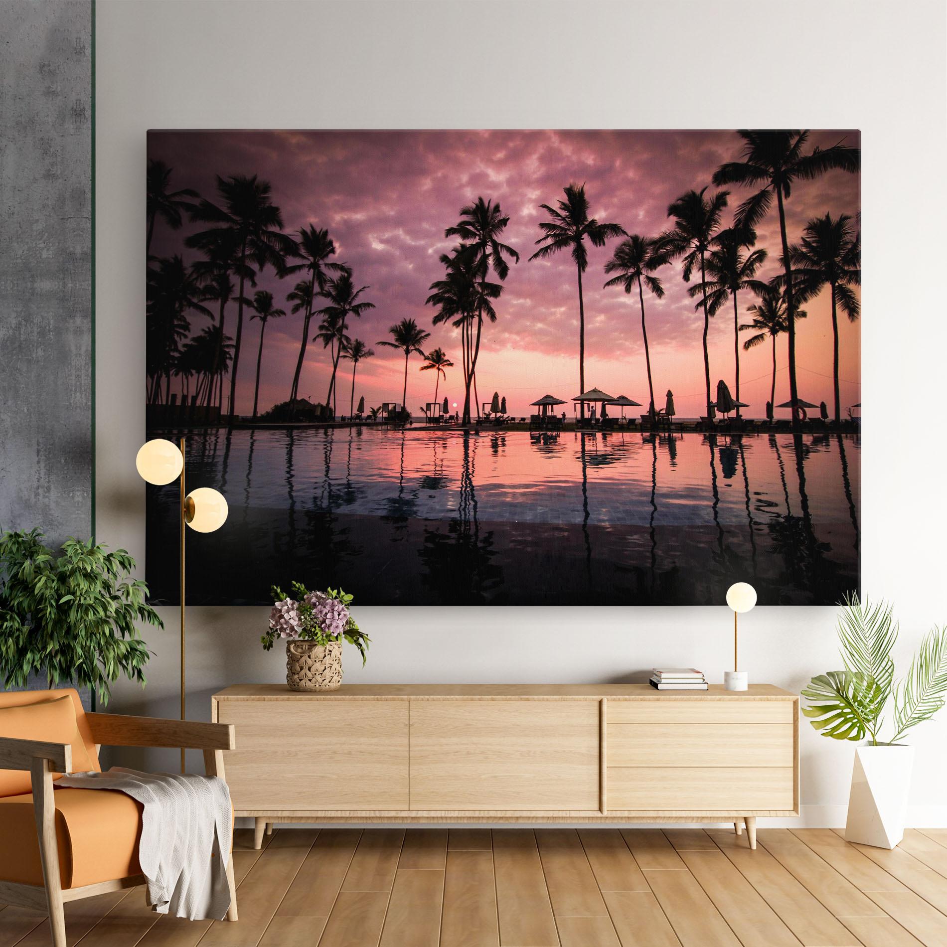 Tablou Canvas Purple Sunset mockup 9