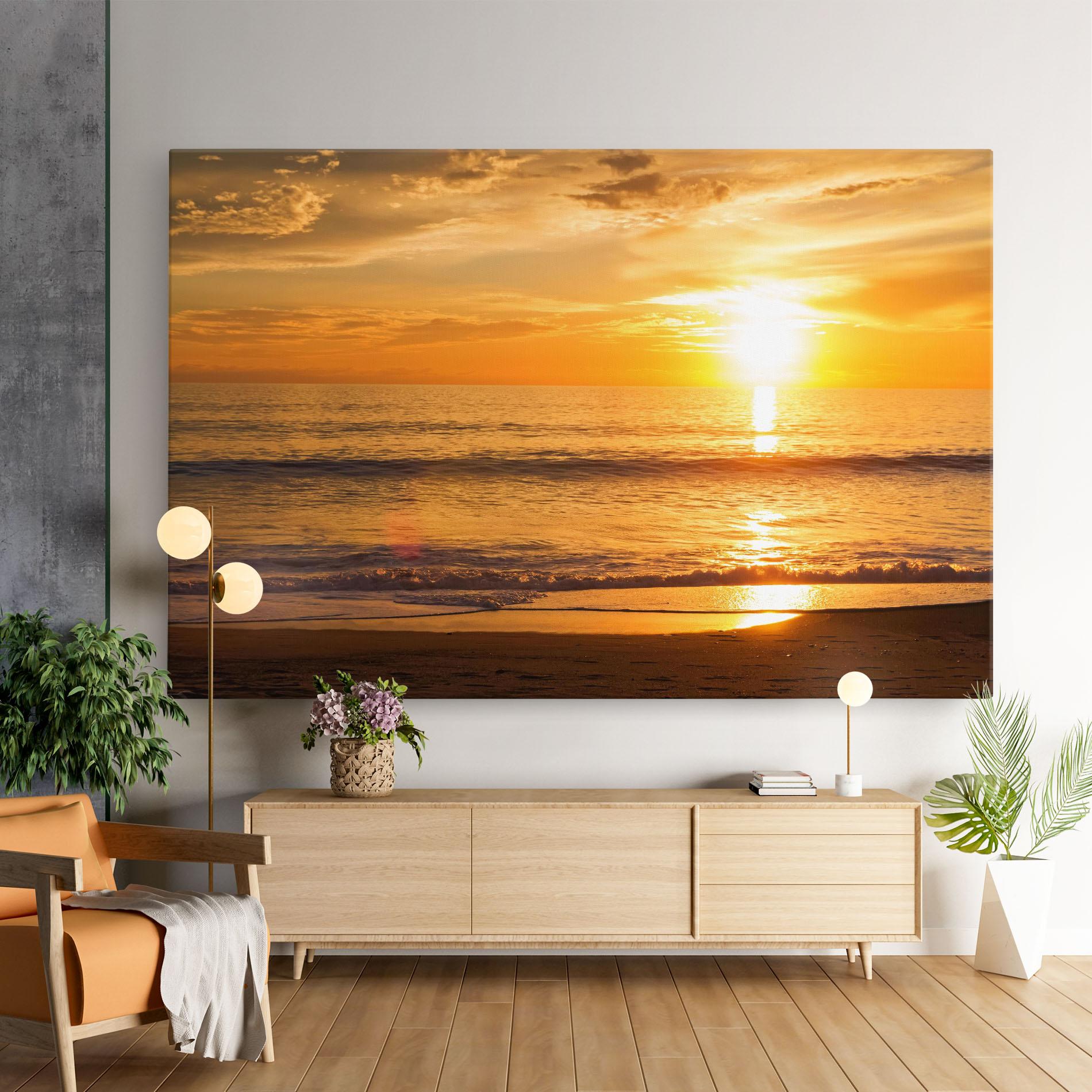 Tablou Canvas Sunset Ocean Coast mockup 9