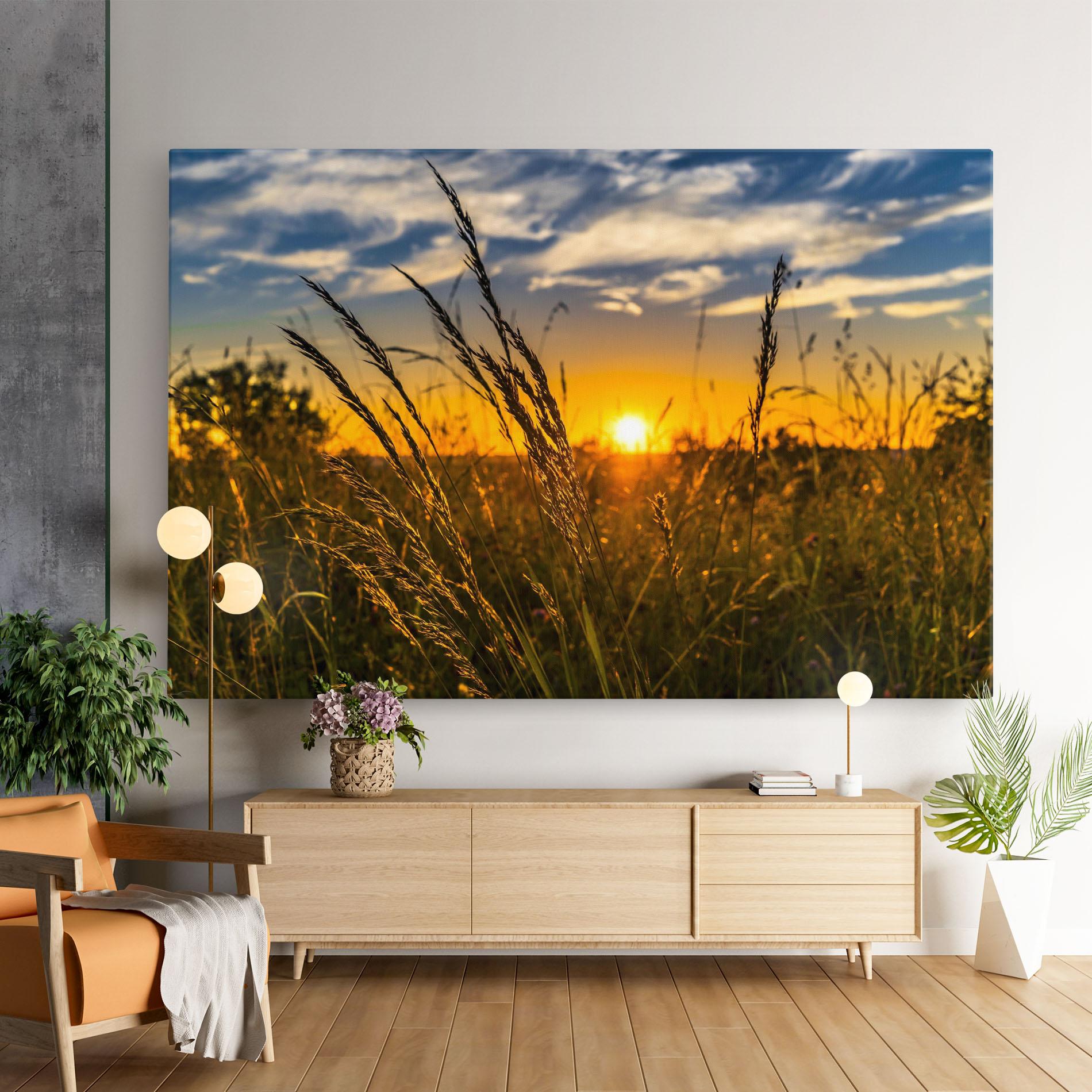 Tablou Canvas Wheat Sunset mockup 9