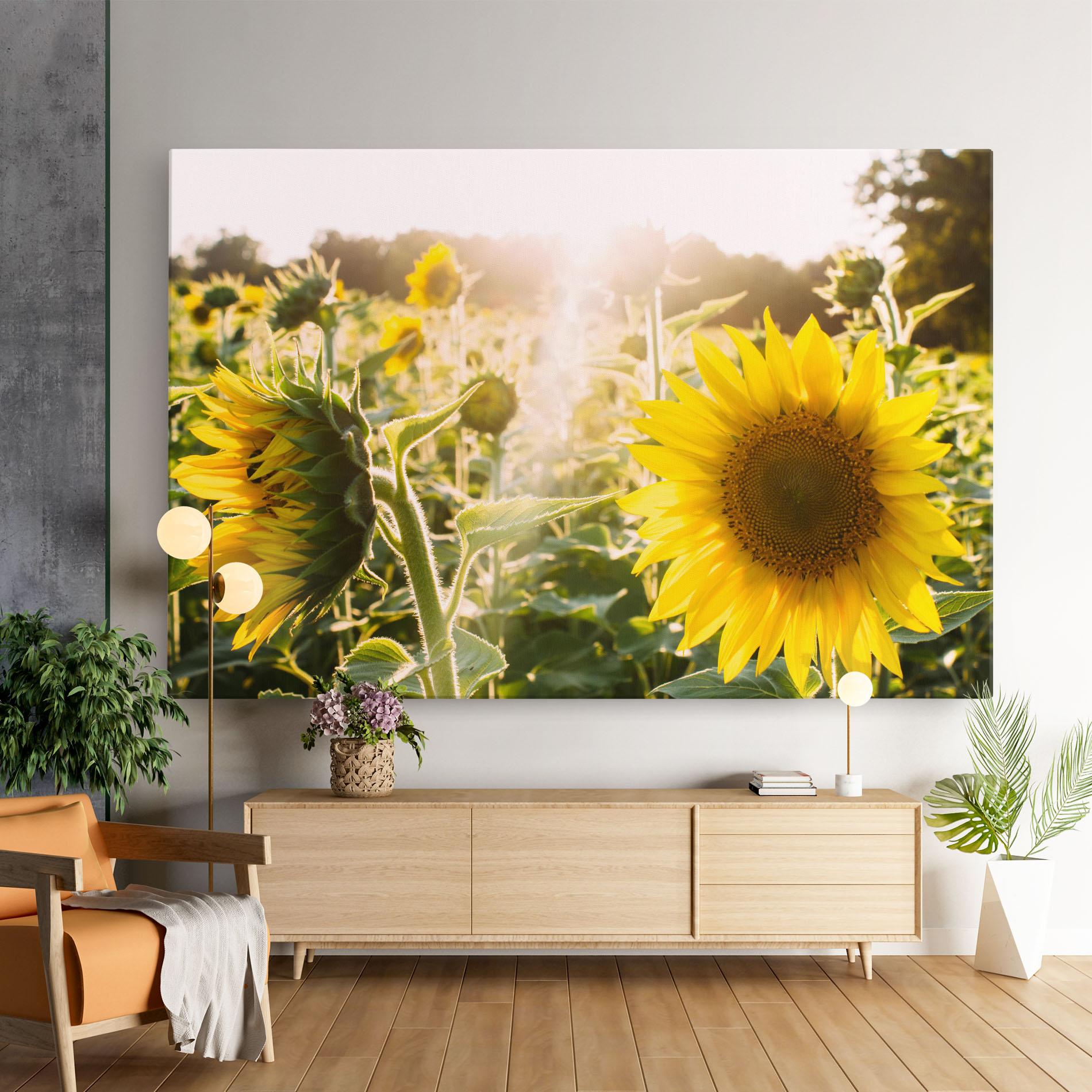 Tablou Canvas Yellow Sun Flower mockup 9