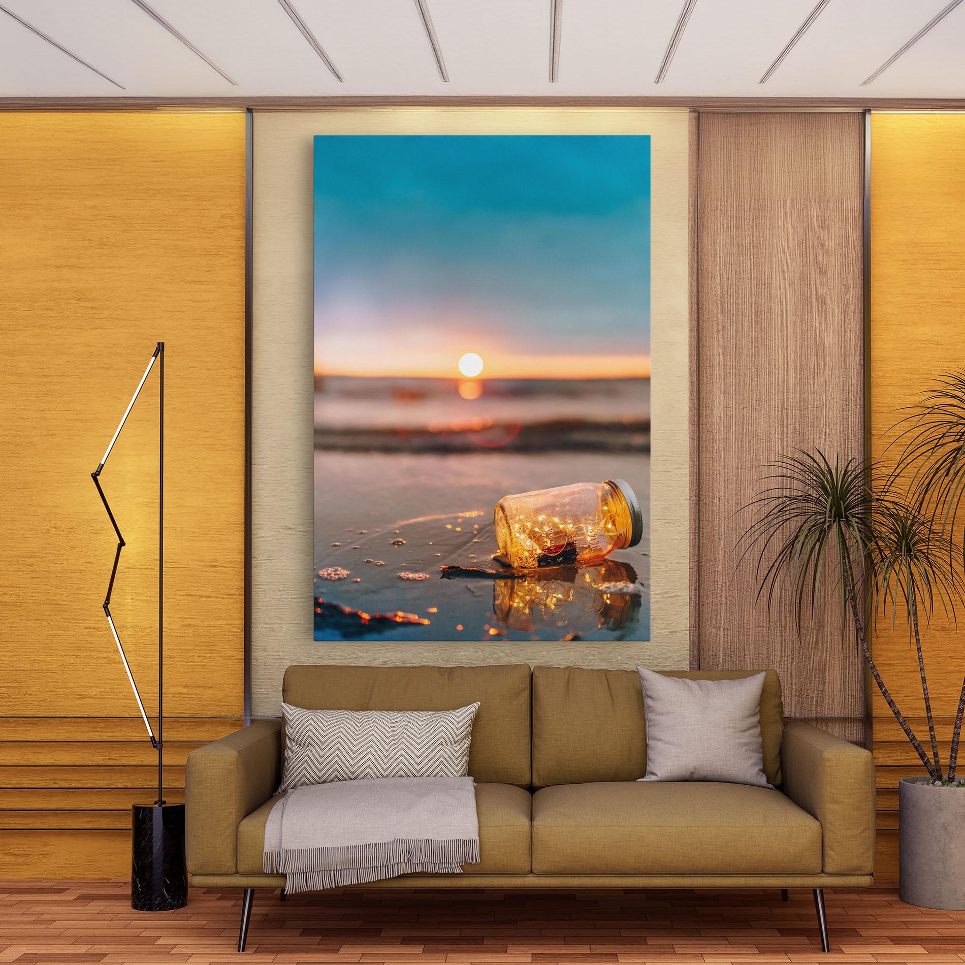 Tablou Canvas Jar With Lights mockup 9