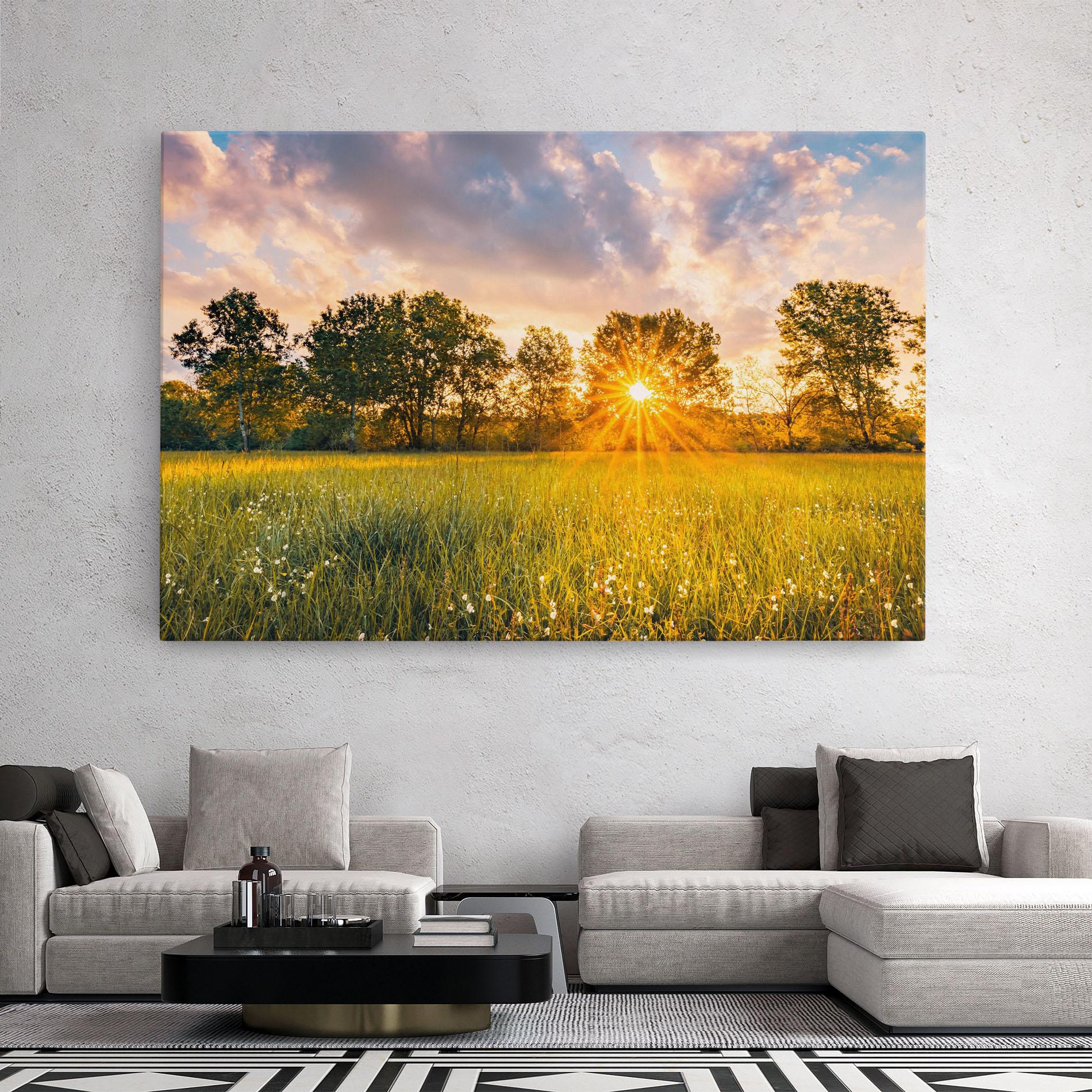 Tablou Canvas Blossoming Meadow mockup 2