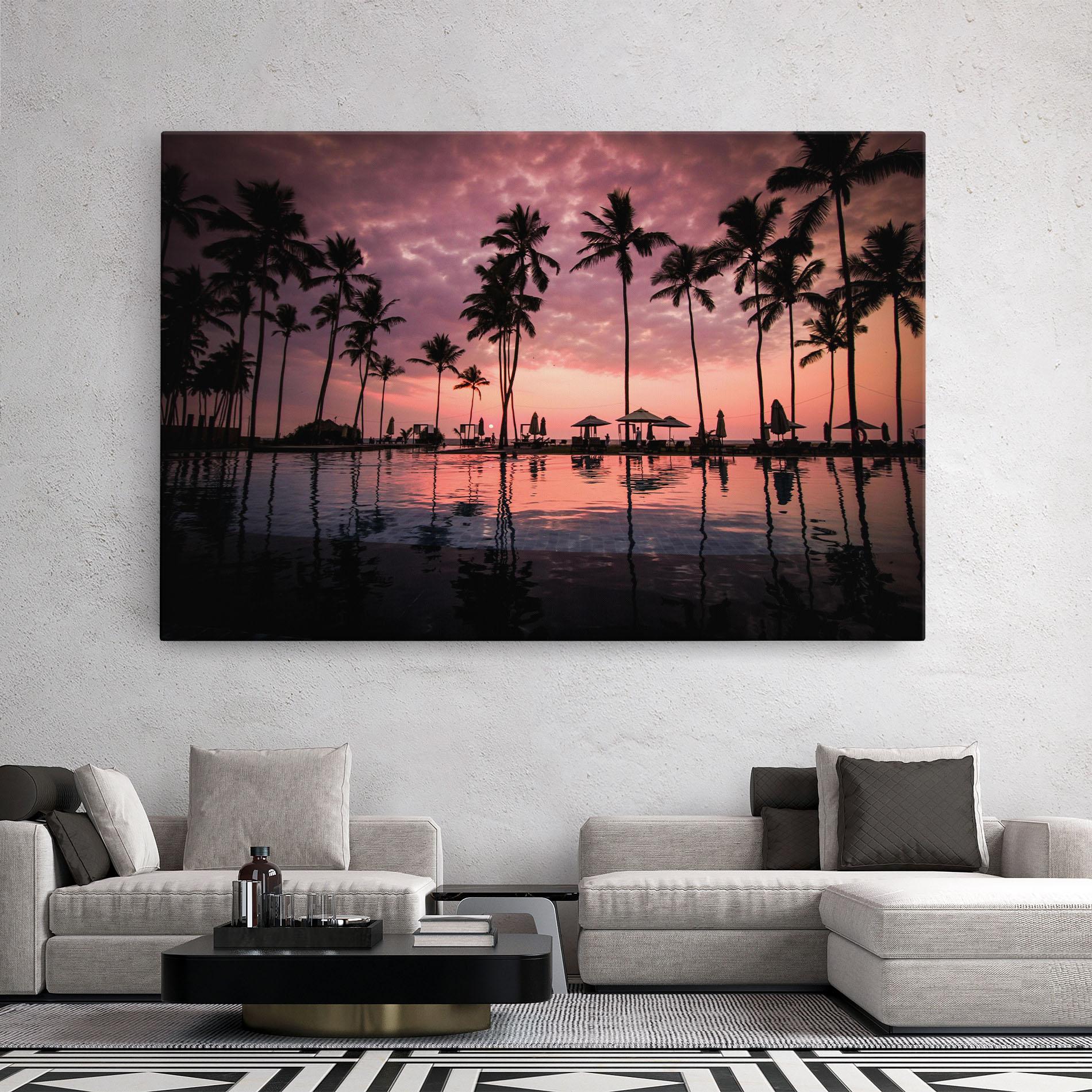 Tablou Canvas Purple Sunset mockup 2