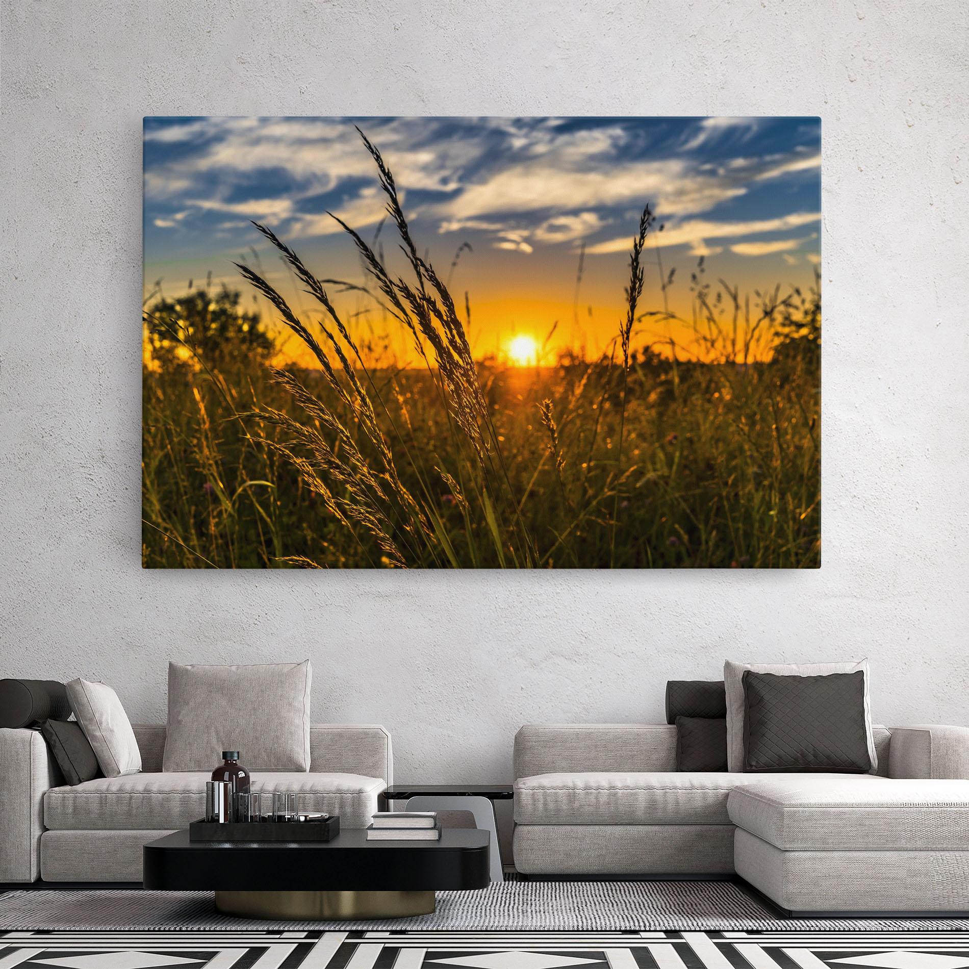 Tablou Canvas Wheat Sunset mockup 2