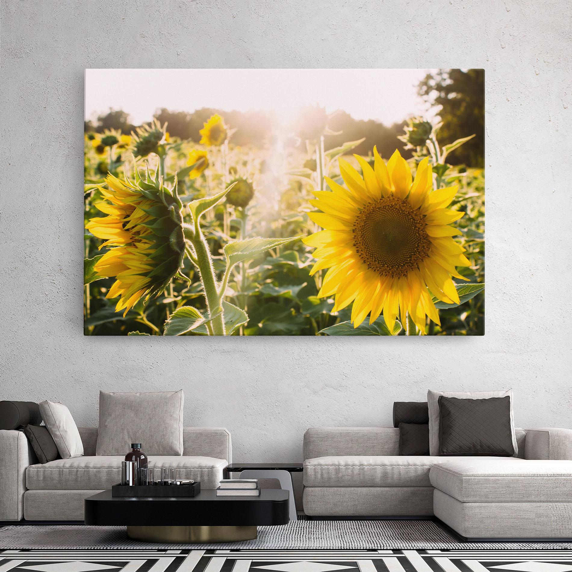 Tablou Canvas Yellow Sun Flower mockup 2