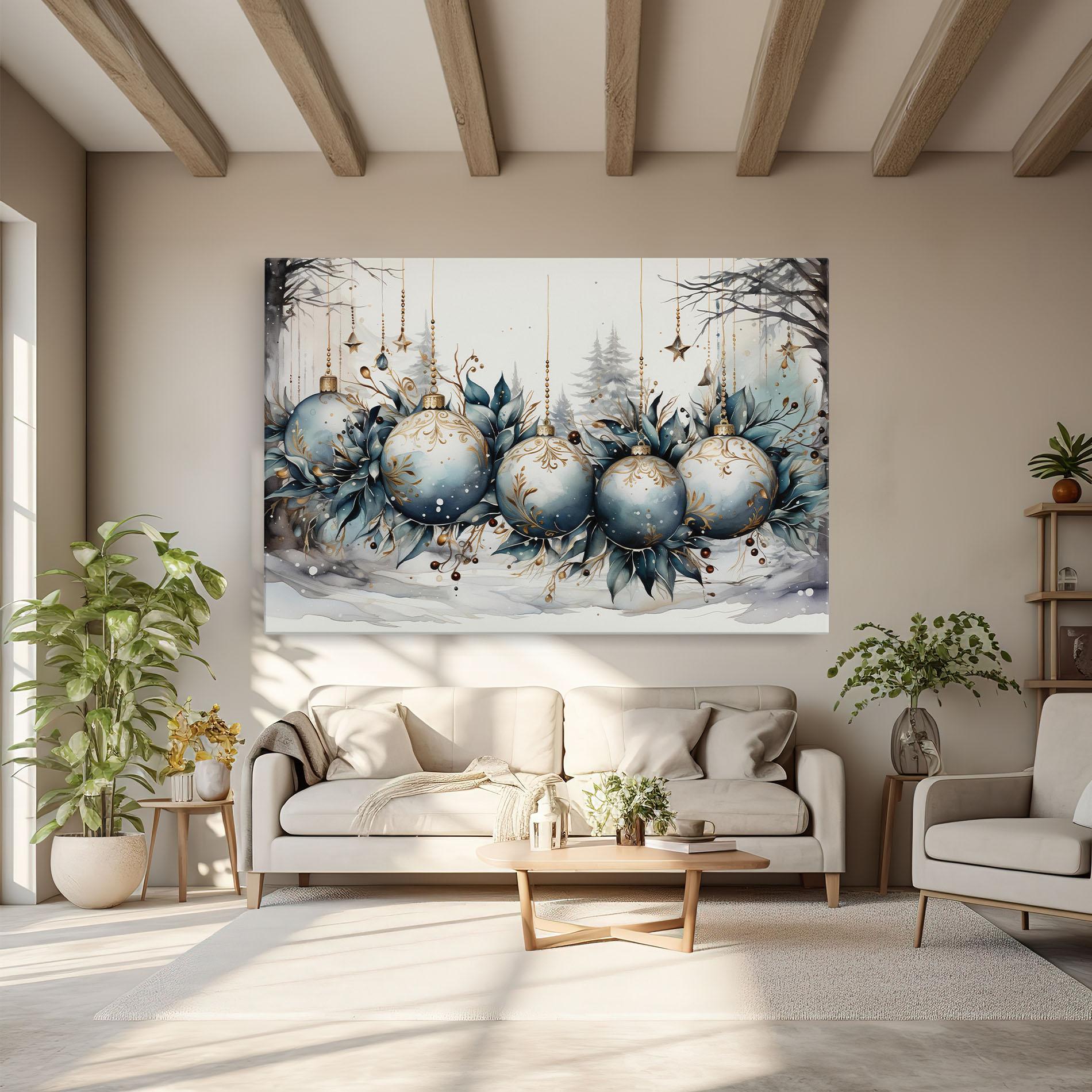 Tablou Canvas Christmas Paper mockup 6