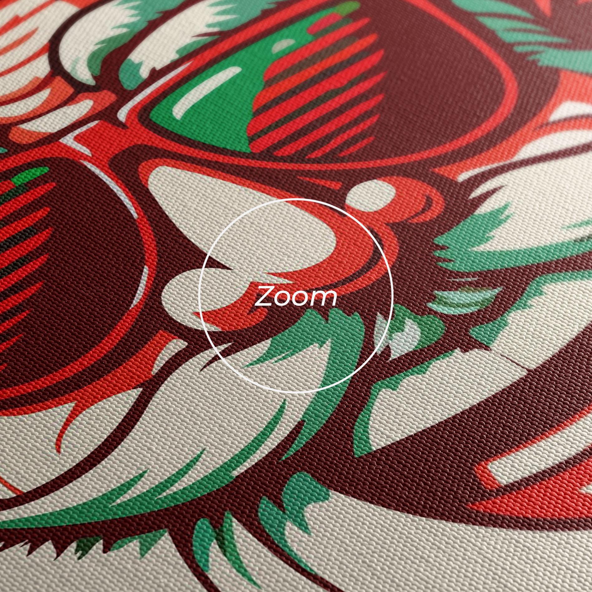 Tablou Canvas Crazy Smile Santa mockup 3