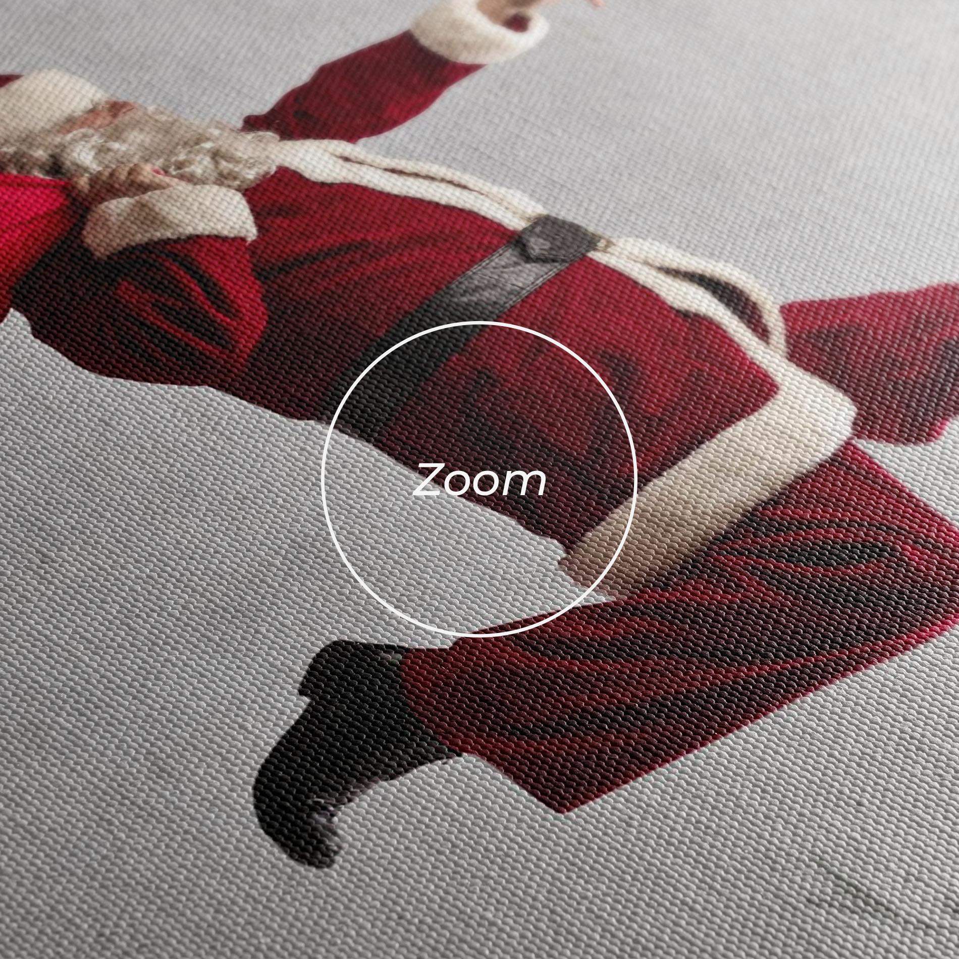 Tablou Canvas Santa Claus Jumping mockup 3
