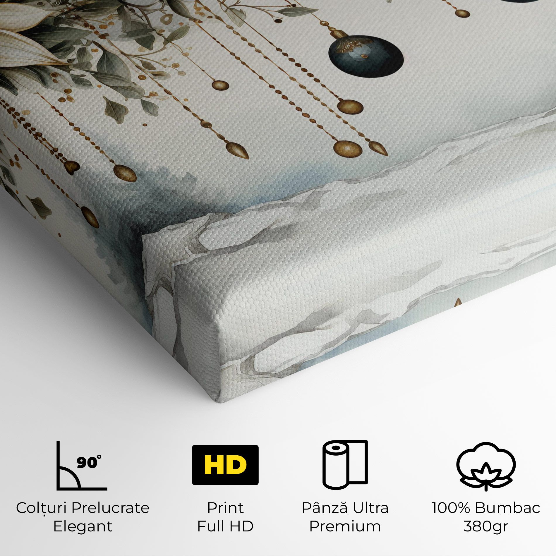 Christmas Flowers Art mockup 4