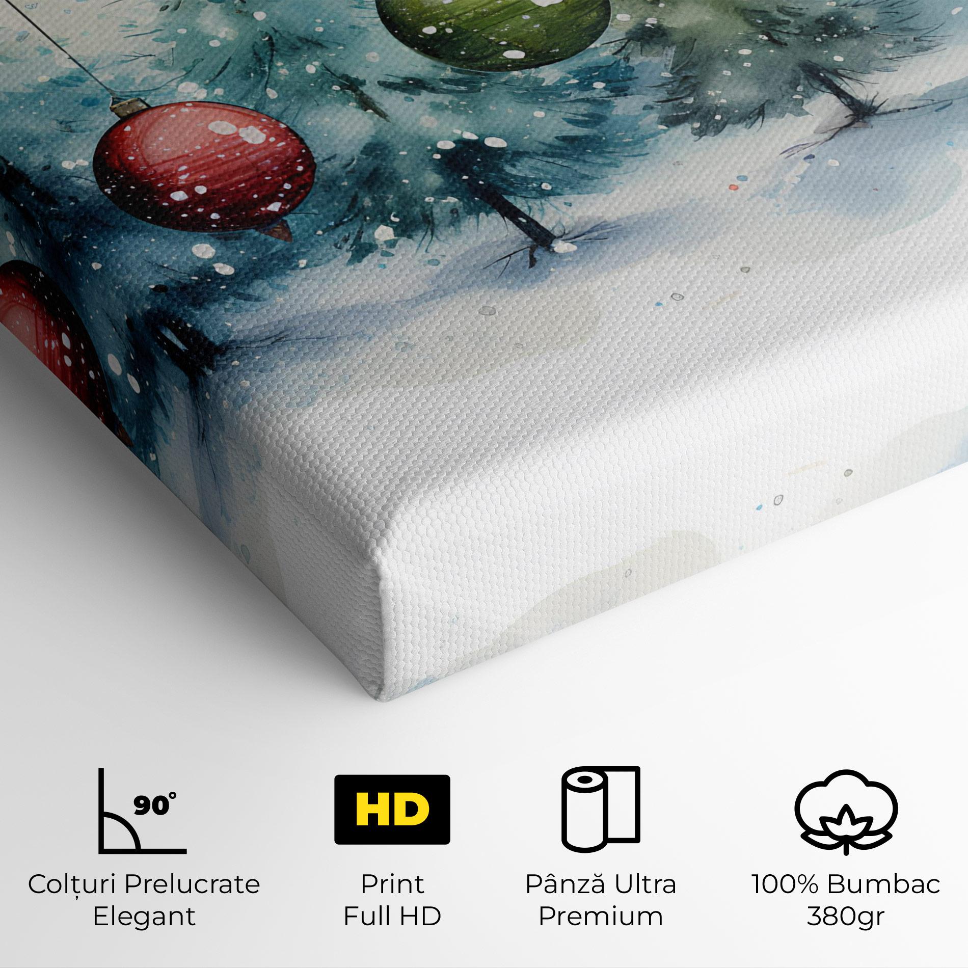 Tablou Canvas Christmas Tree Painting mockup 4