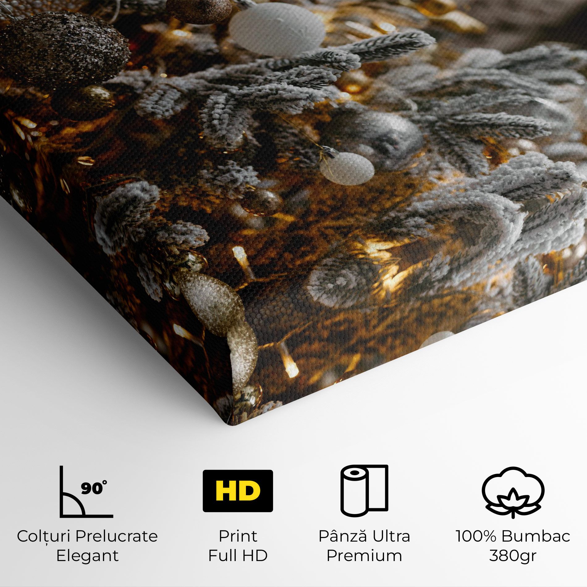 Gold Christmas Decorations mockup 4