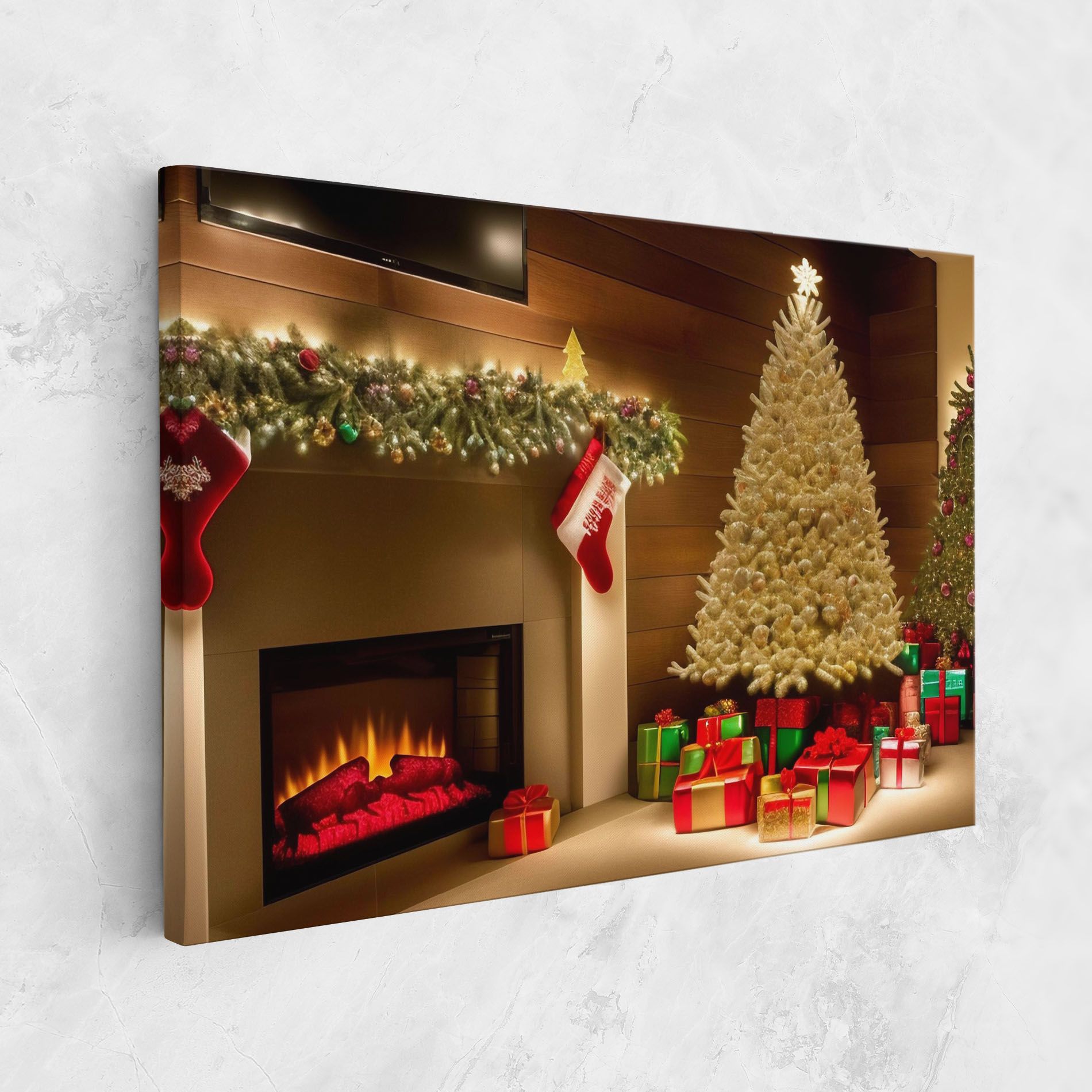 Decorated Christmas Tree mockup 1