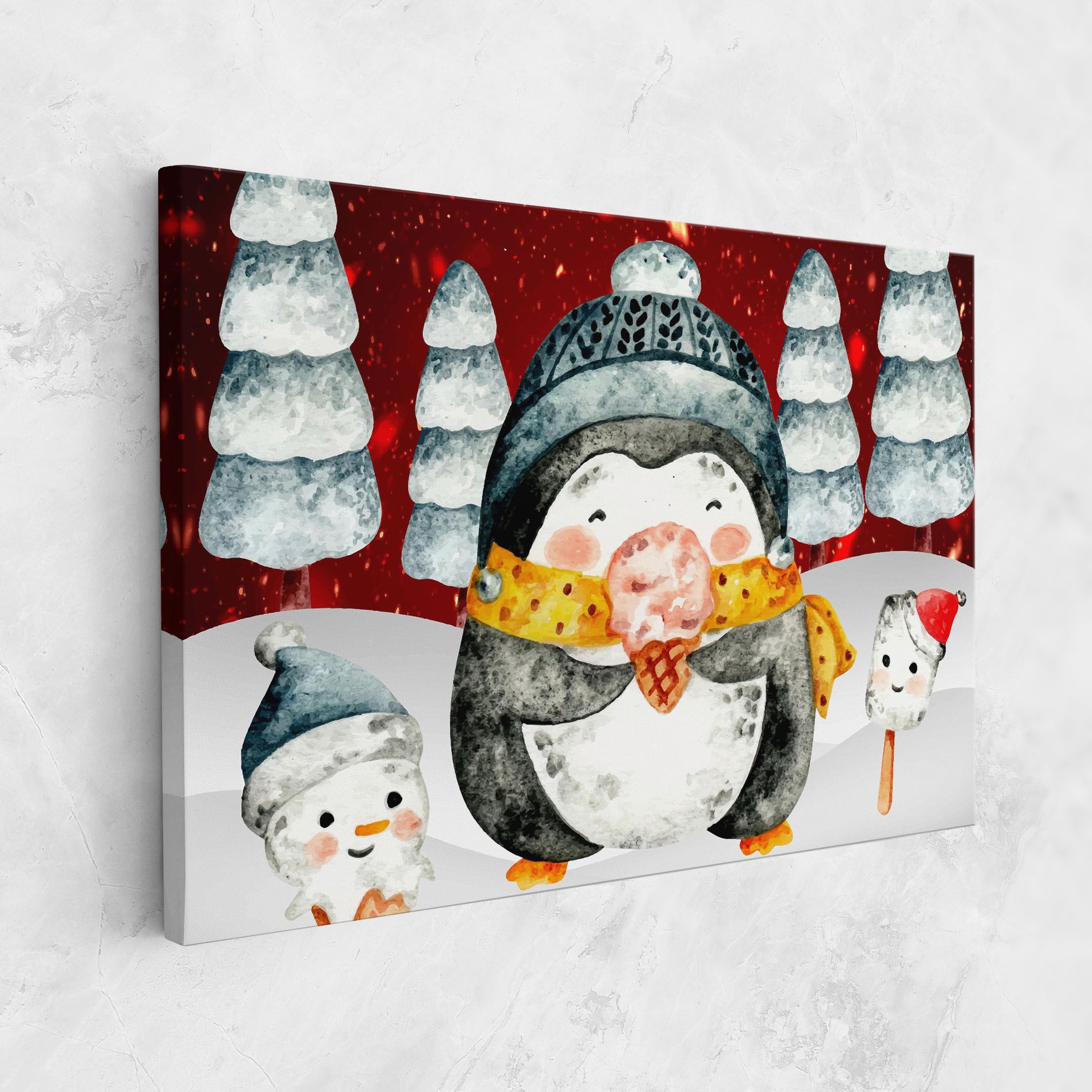 Yellow Pinguin mockup 1