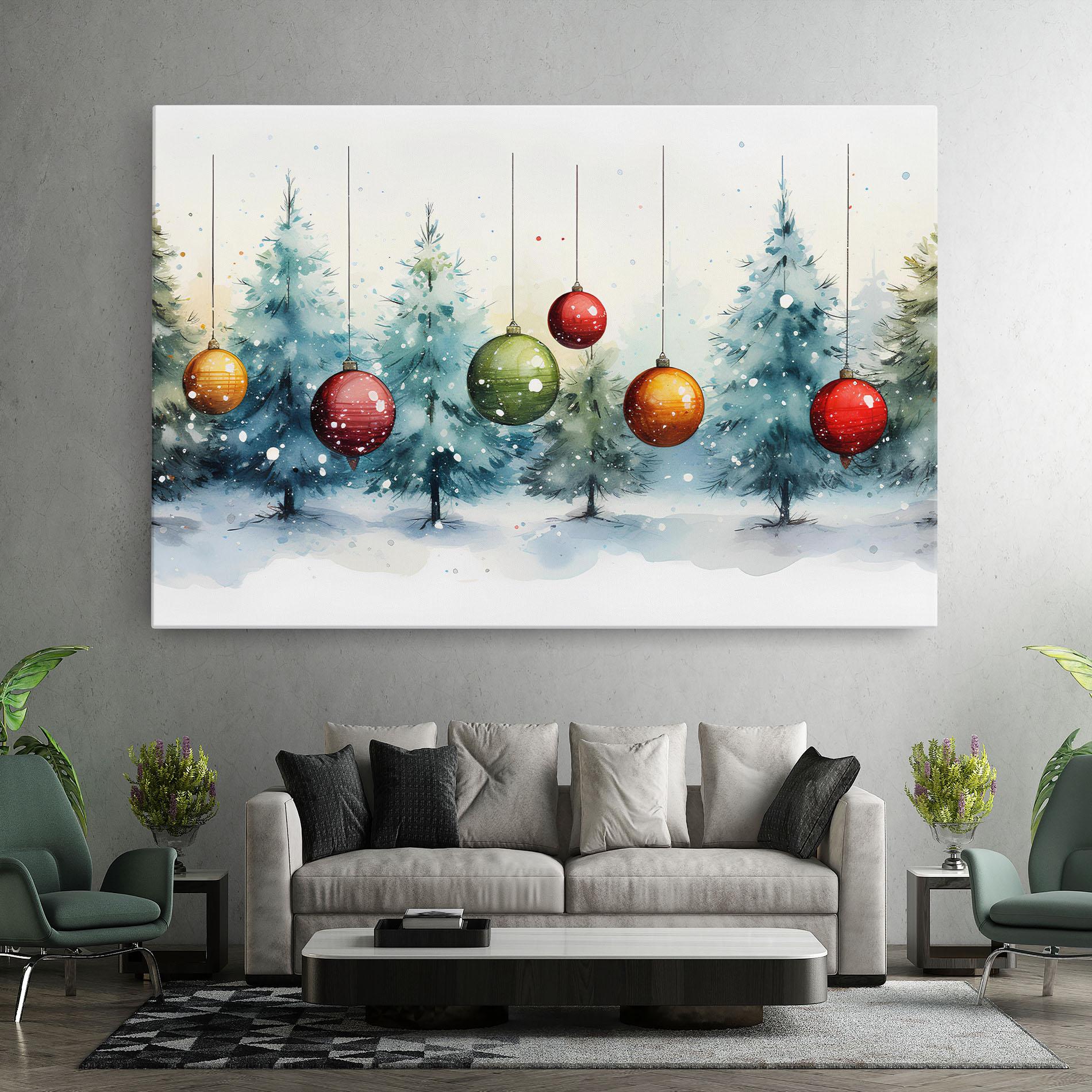 Tablou Canvas Christmas Tree Painting mockup 7
