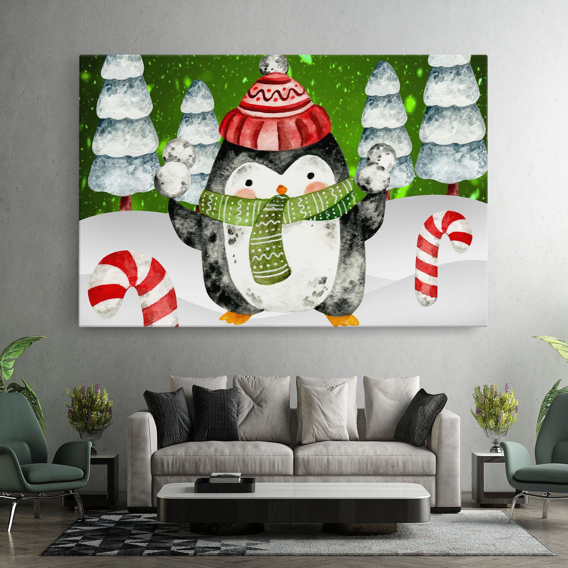 Green Pinguin mockup 7