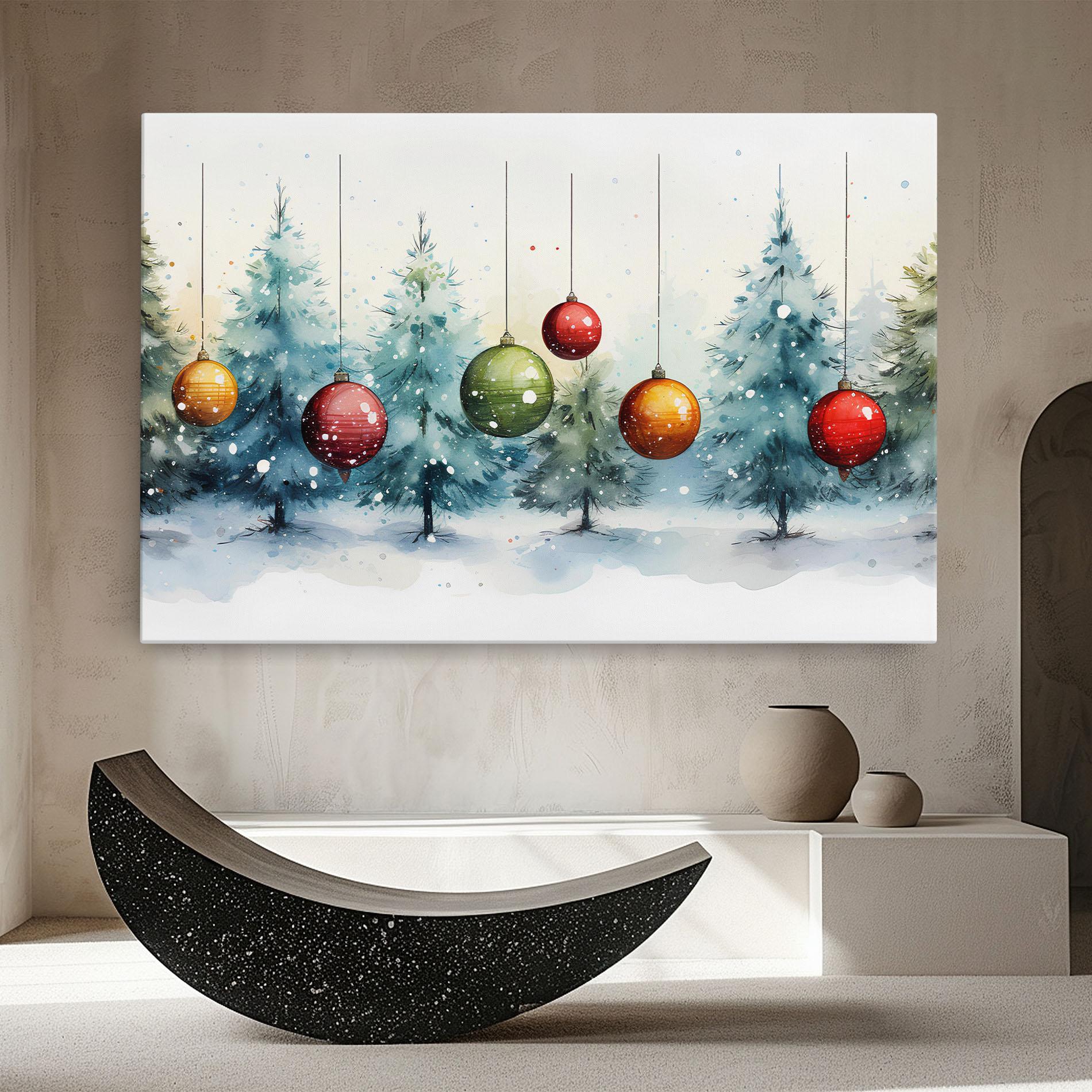Tablou Canvas Christmas Tree Painting mockup 8
