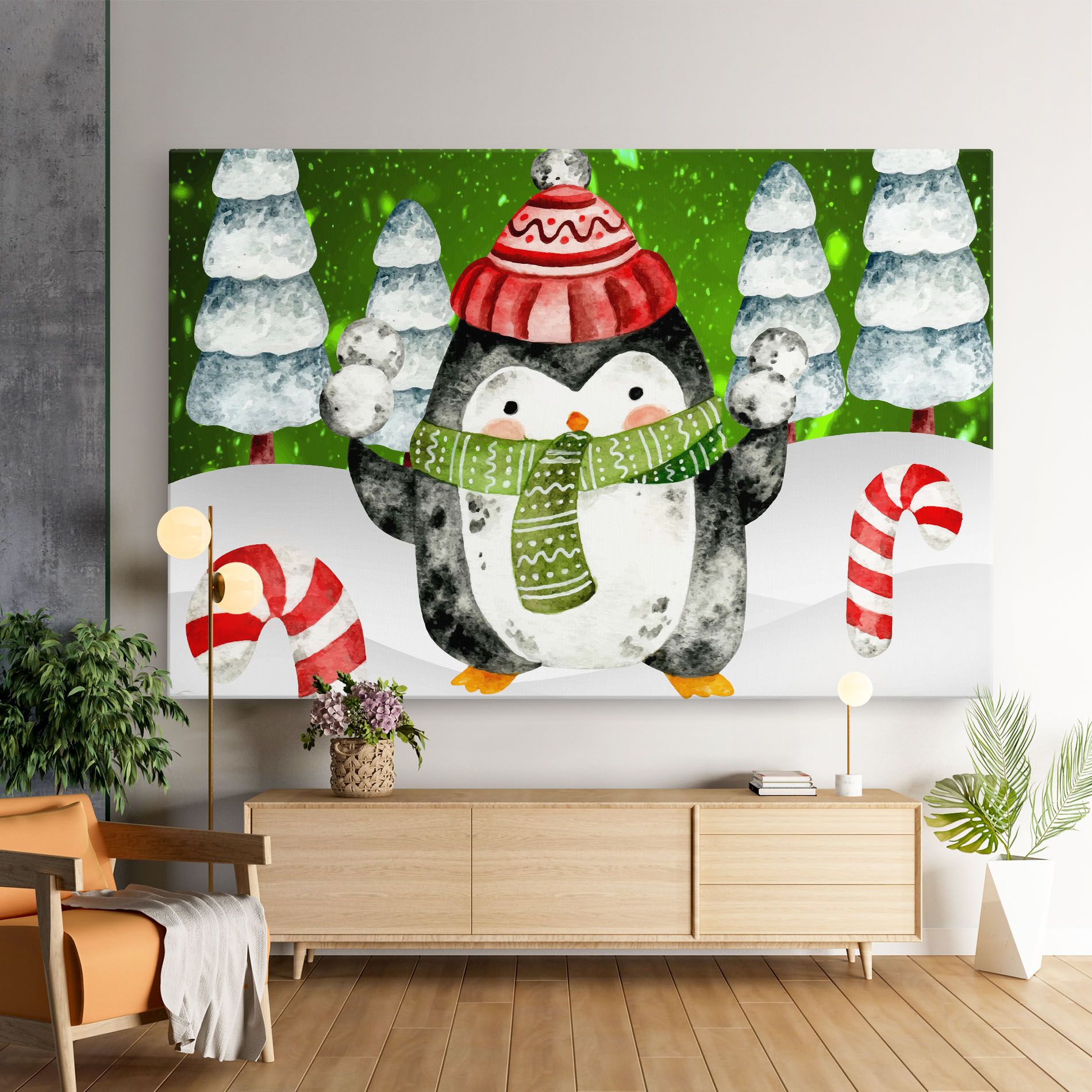 Green Pinguin mockup 9