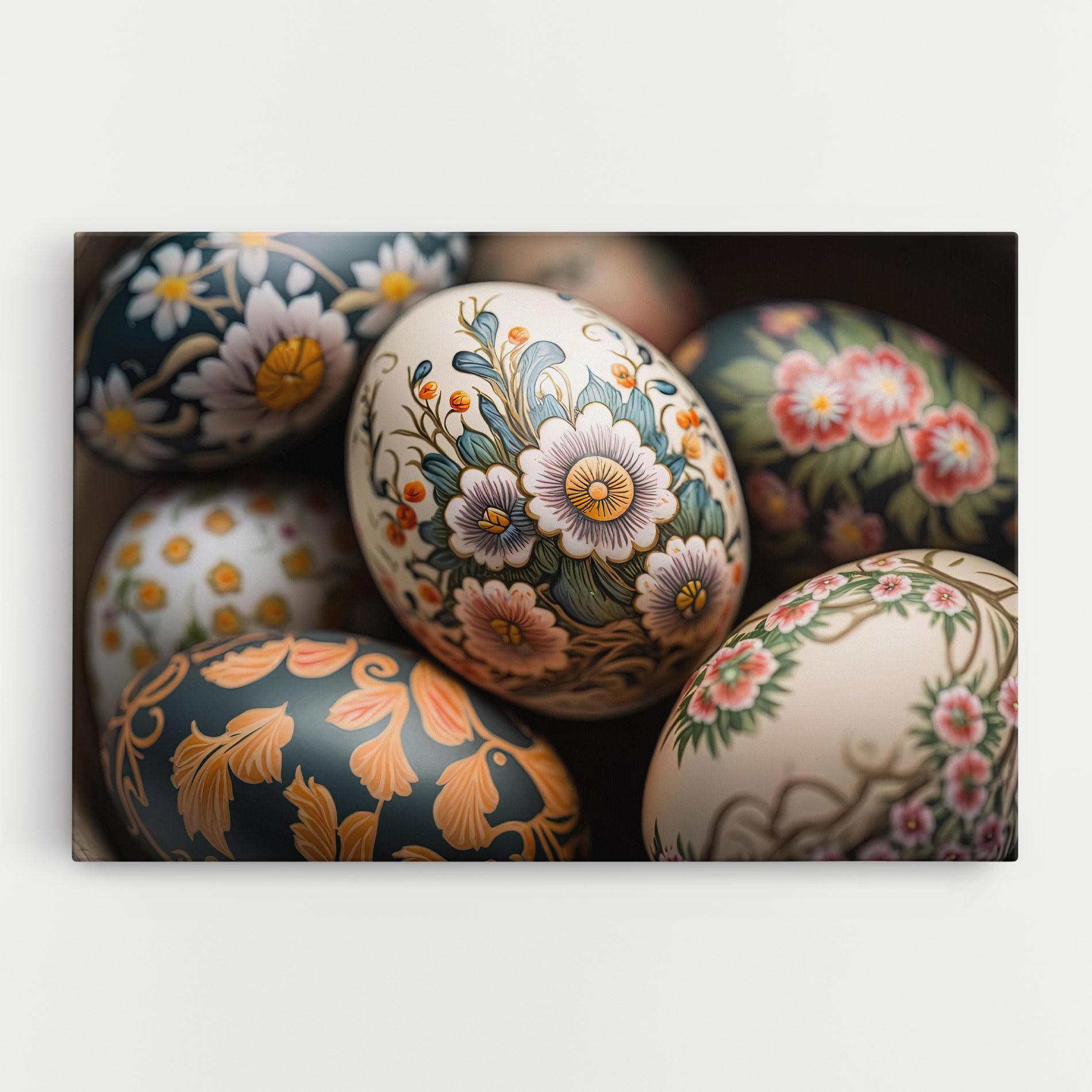 Tablou Canvas Floral Painted Eggs mockup 0