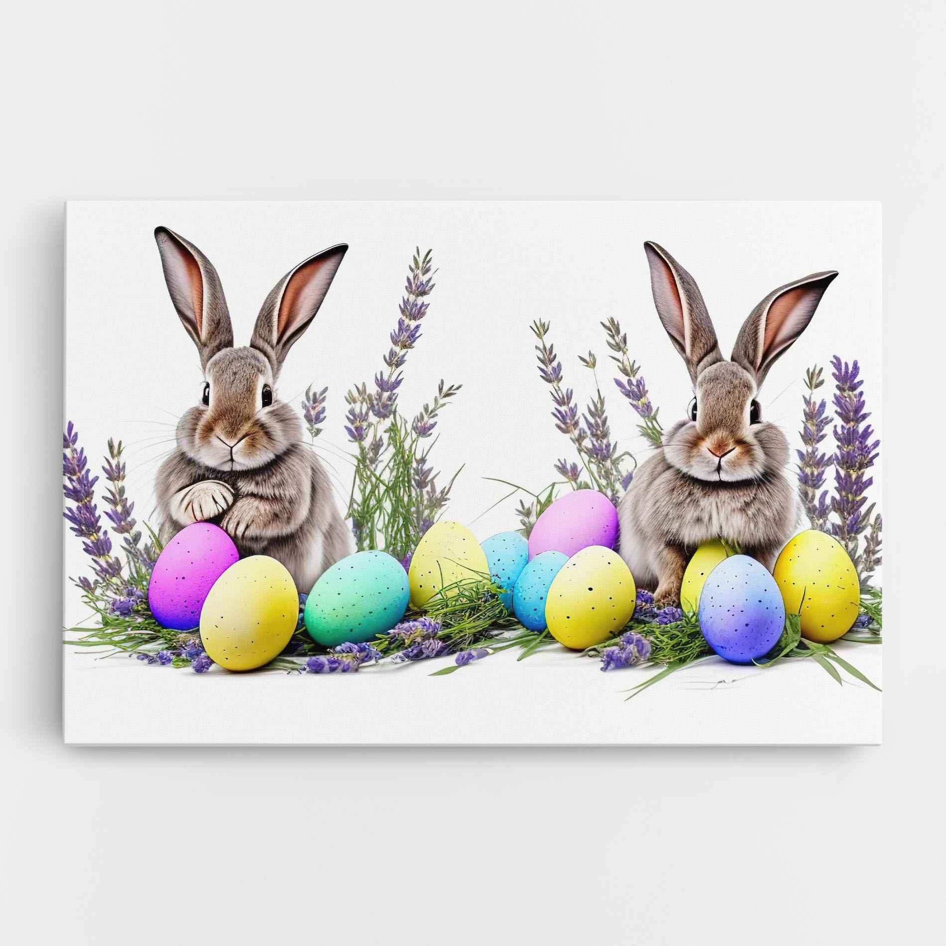 Flowers Easter Bunny mockup 0