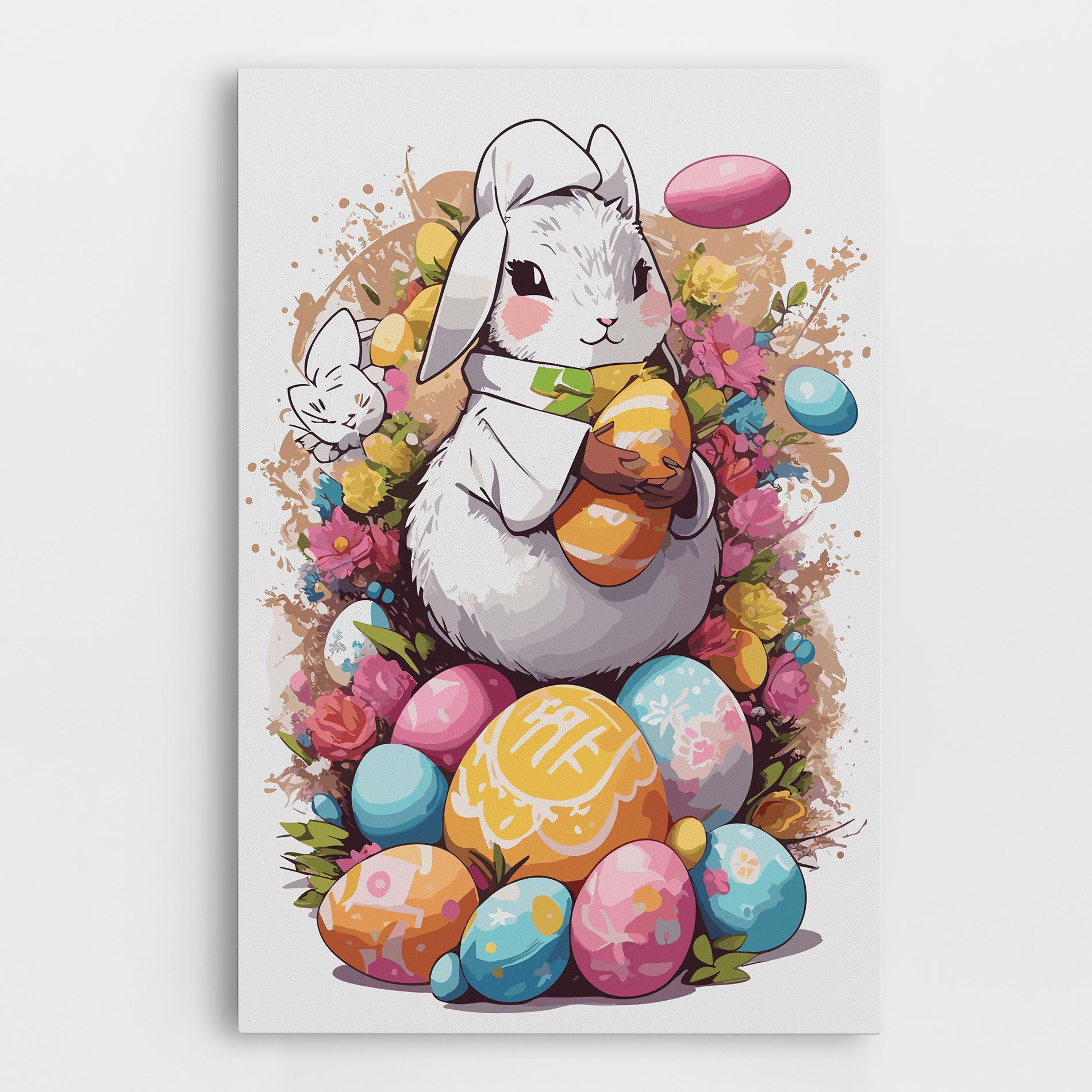 White Easter Bunny mockup 0