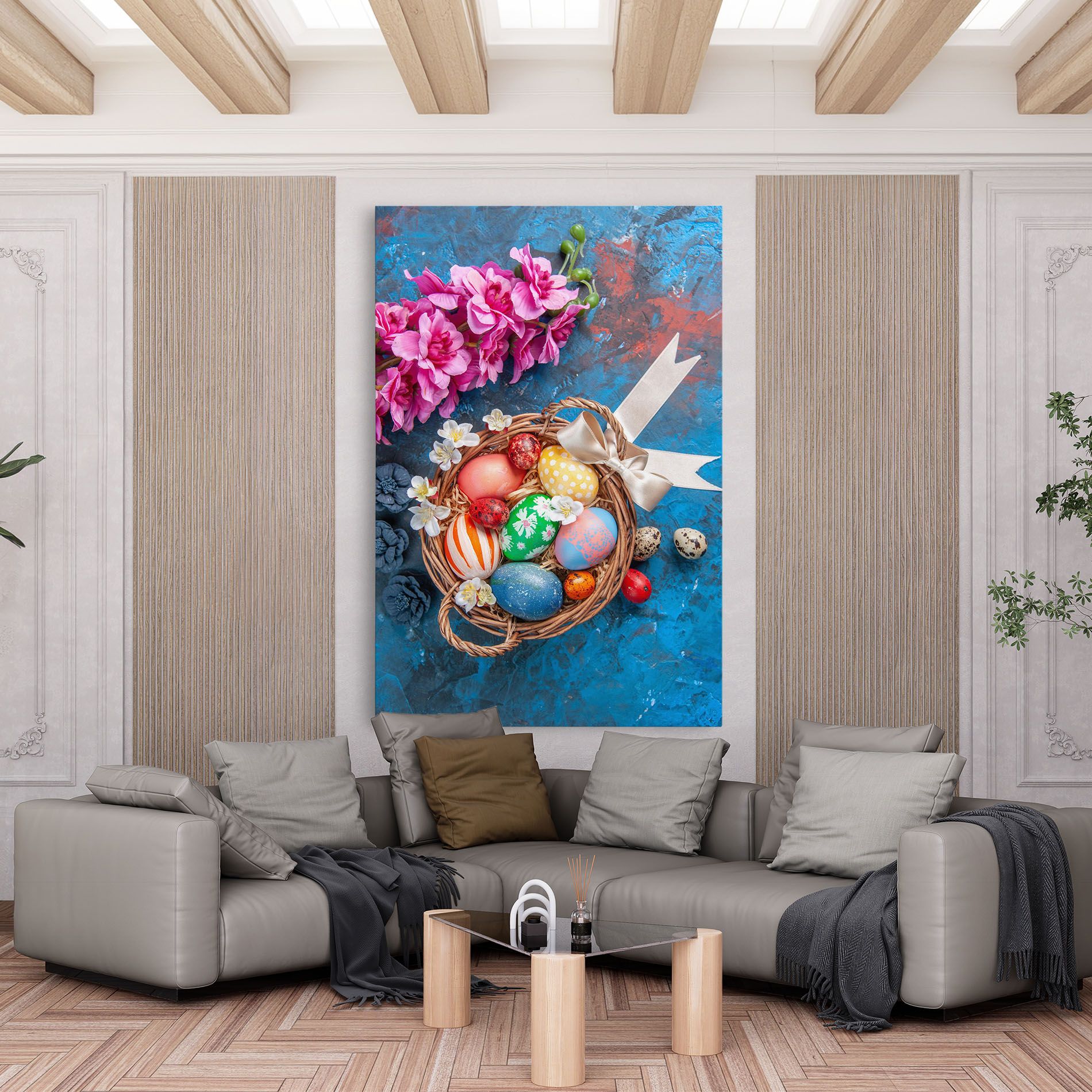 Colored Easter Eggs mockup 6