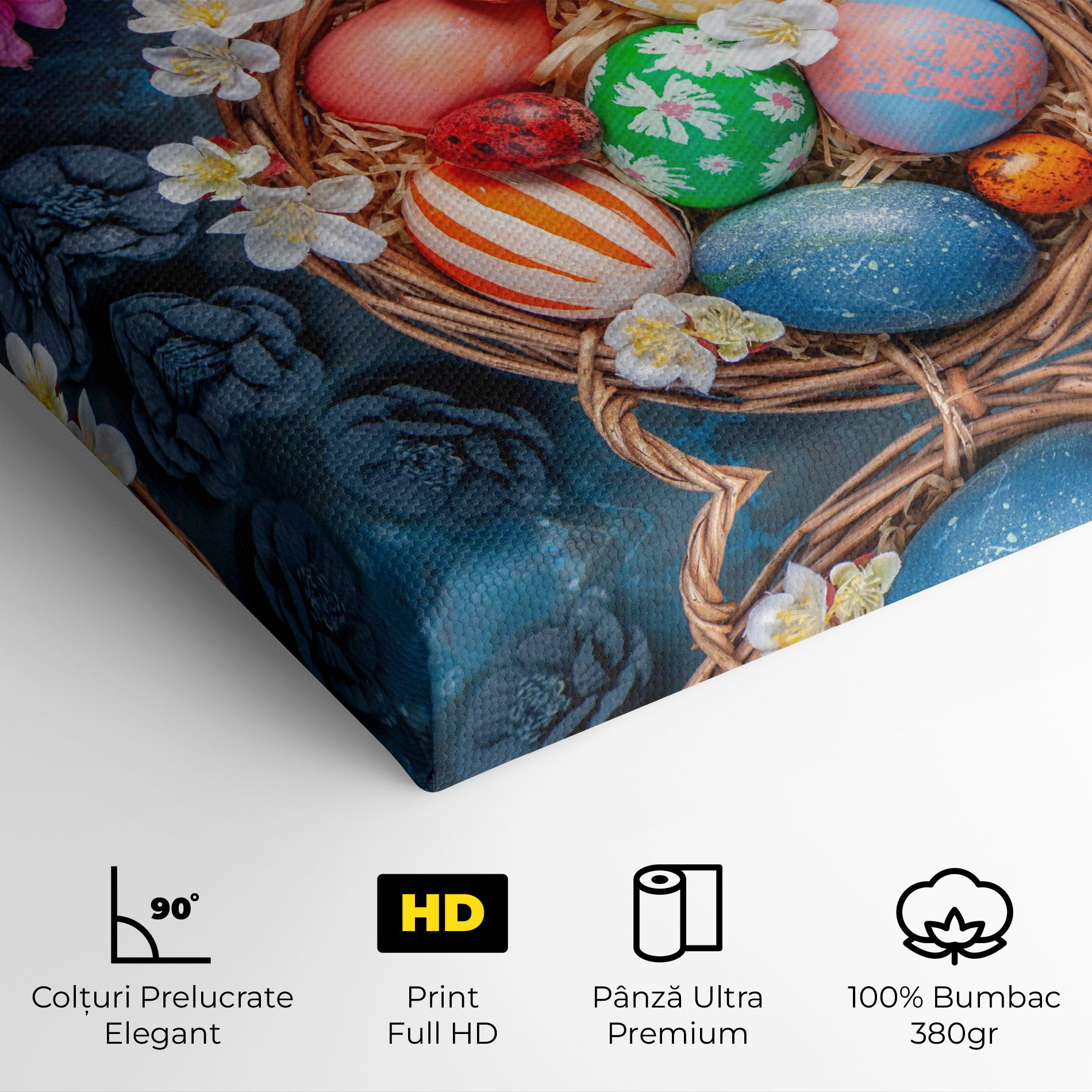 Colored Easter Eggs mockup 4