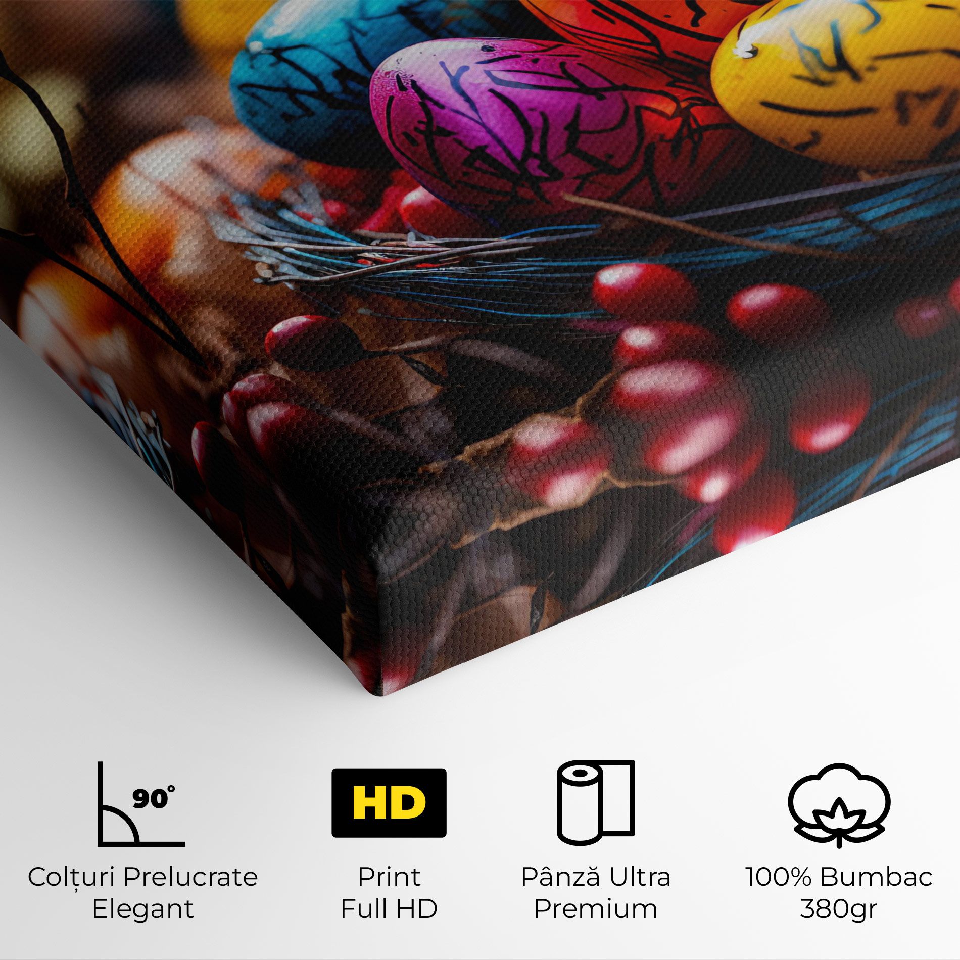 Colorful Easter Eggs mockup 4