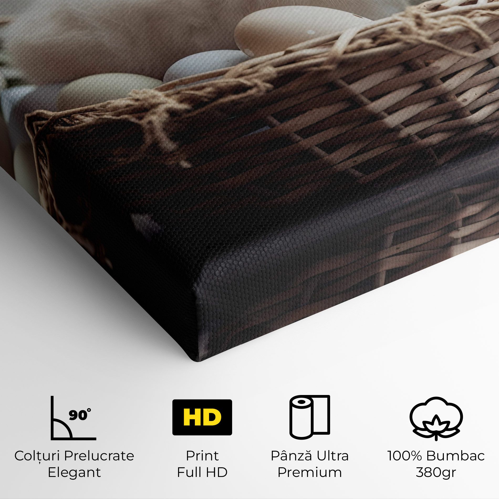 Cute White Easter Eggs mockup 4