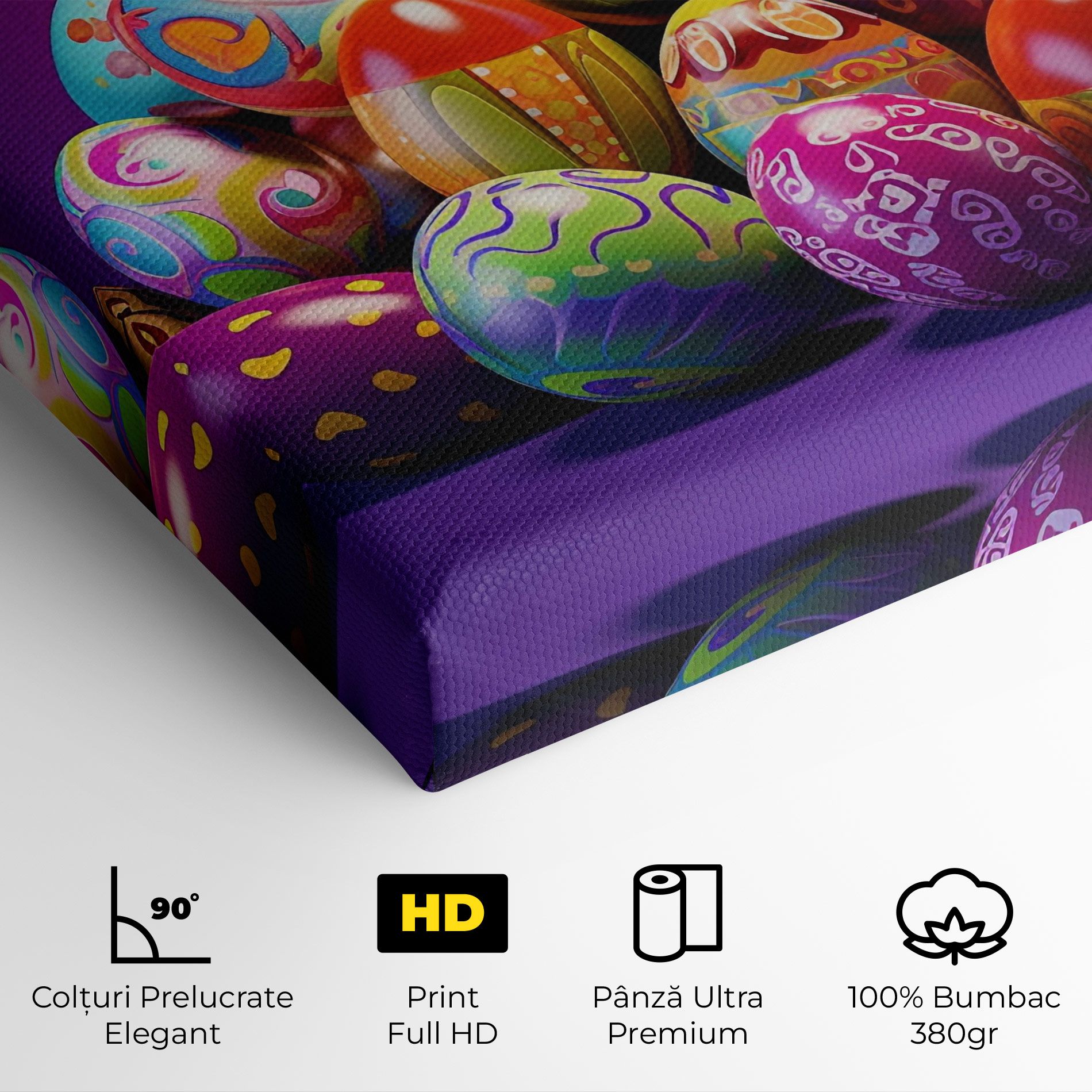 Pile Colorful Eggs mockup 4