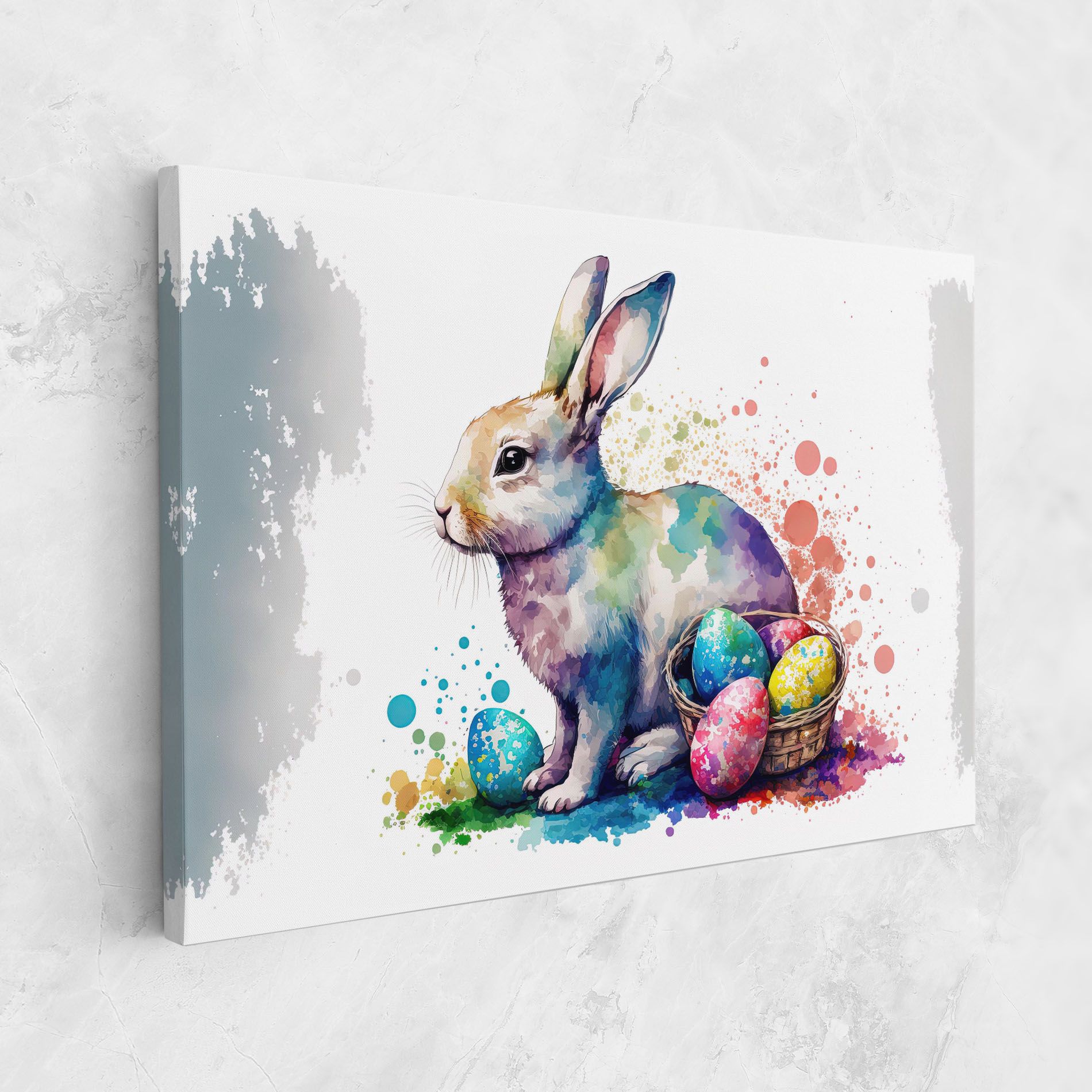 Easter Bunny Watercolor mockup 1