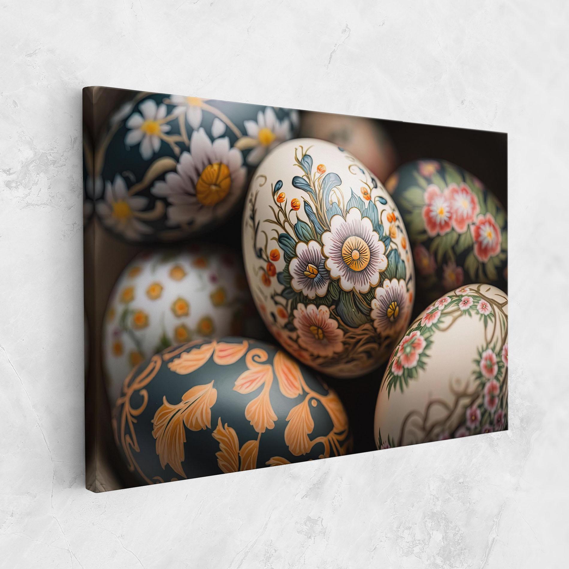 Tablou Canvas Floral Painted Eggs mockup 1