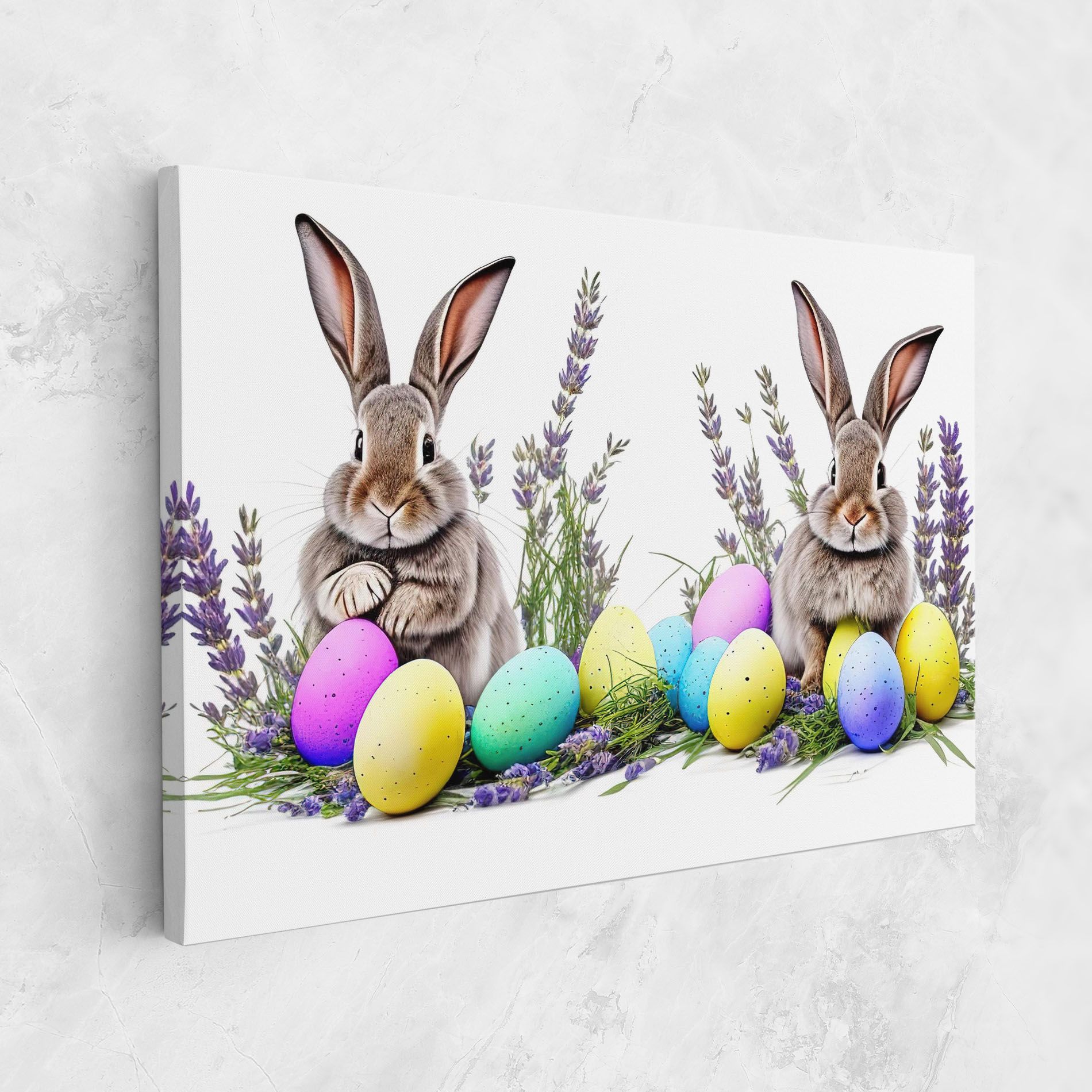 Flowers Easter Bunny mockup 1