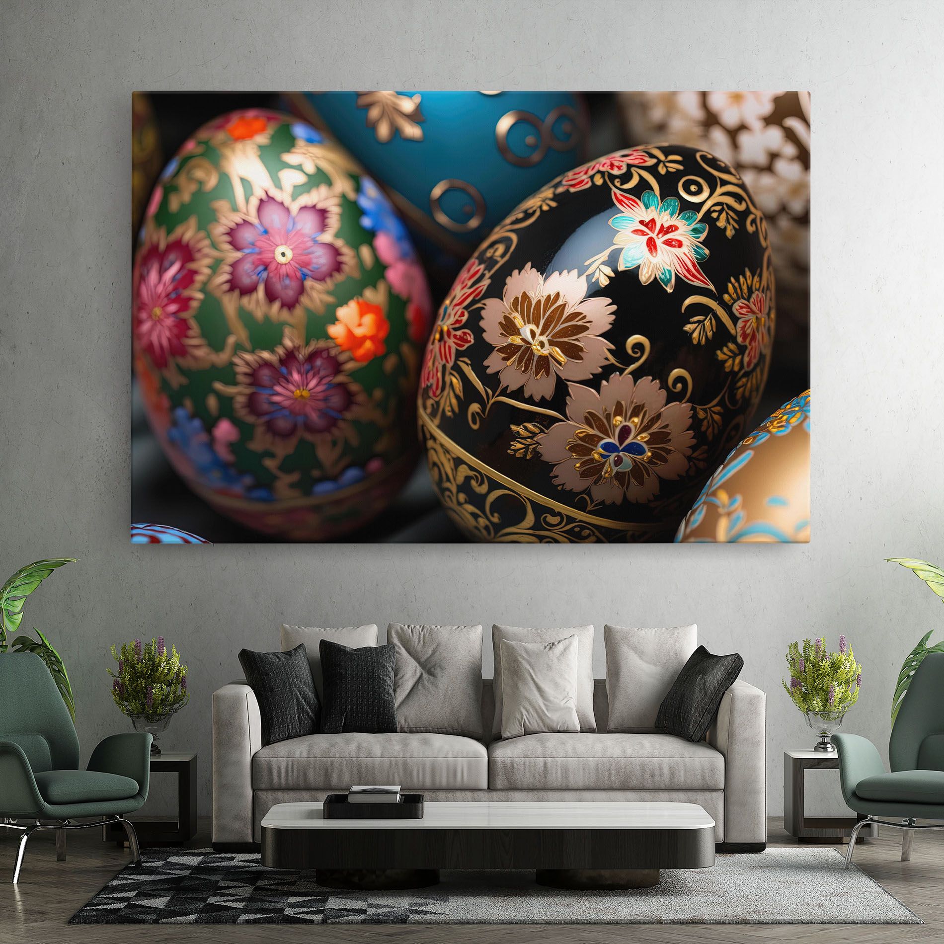 Close Up Painted Eggs mockup 7