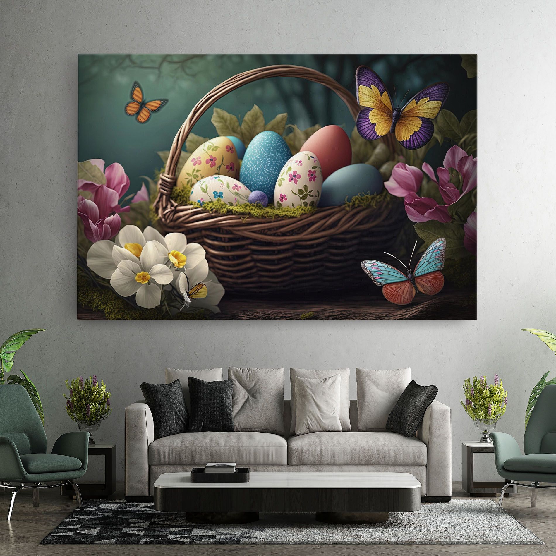 Easter Eggs Butterfly mockup 7